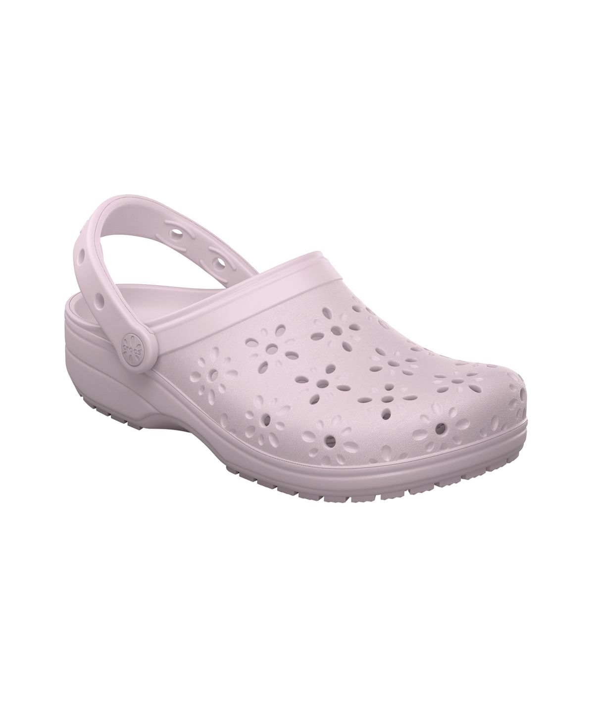 크록스(CROCS) 클래식 플로럴 컷 아웃 클로그 - 핑크 밀크 / 210927-6ZW