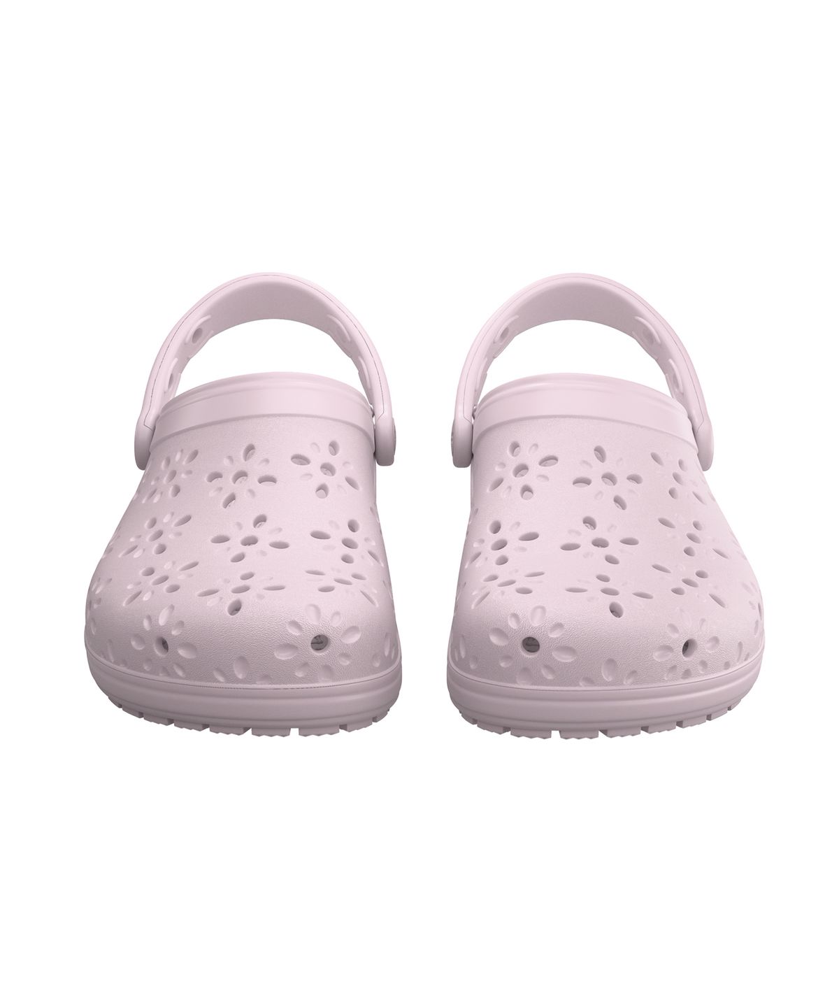크록스(CROCS) 클래식 플로럴 컷 아웃 클로그 - 핑크 밀크 / 210927-6ZW