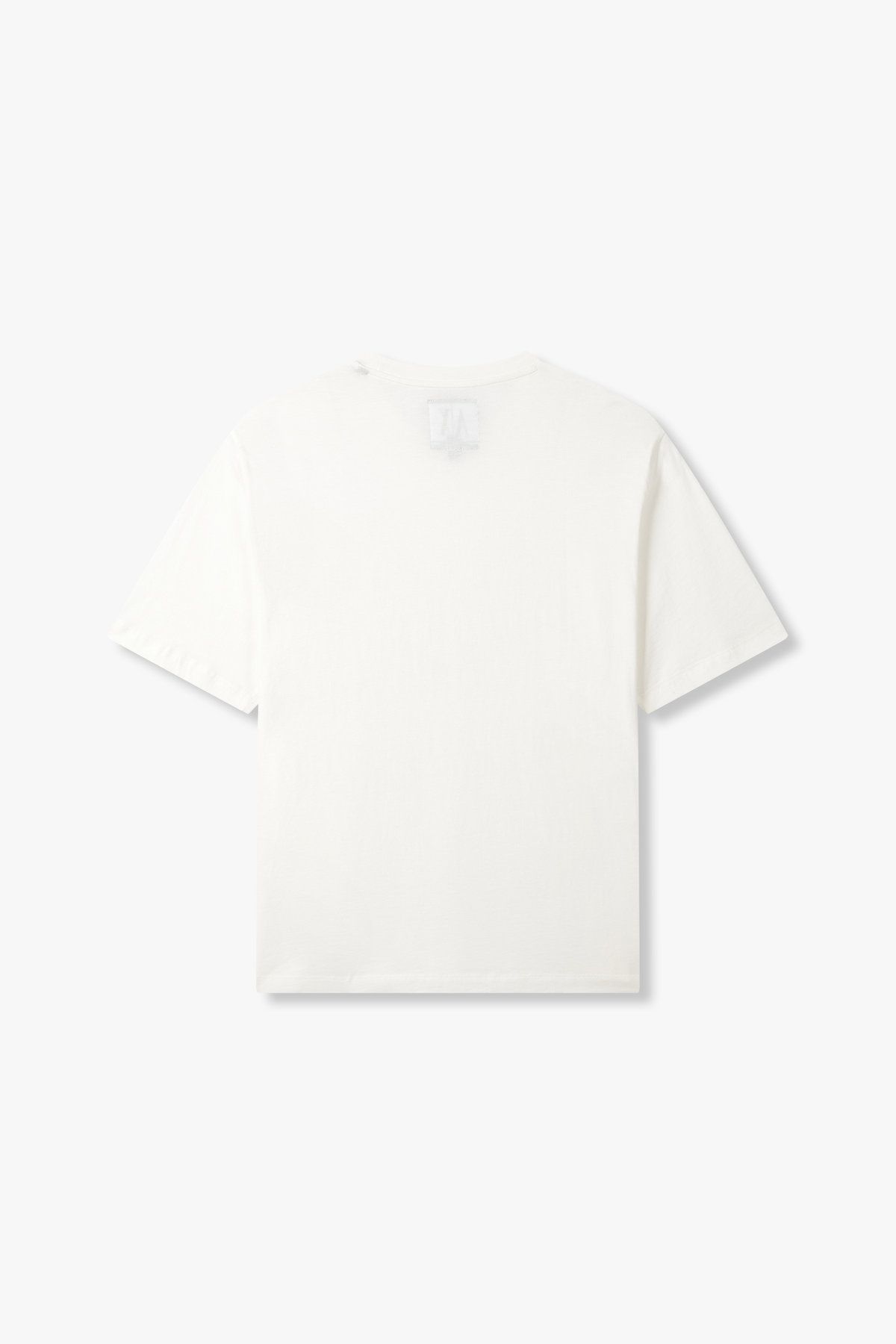 아르마니 익스체인지(ARMANI EXCHANGE) 남성 자수 로고 패치 포켓 티셔츠_오프 화이트 A415130104