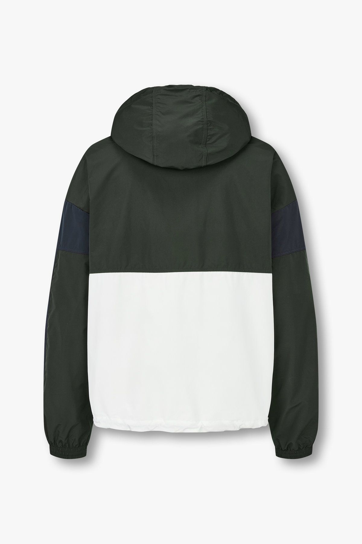 아르마니 익스체인지(ARMANI EXCHANGE) 남성 컬러 블록 디태처블 후드 자켓_다크 그린 A415110004