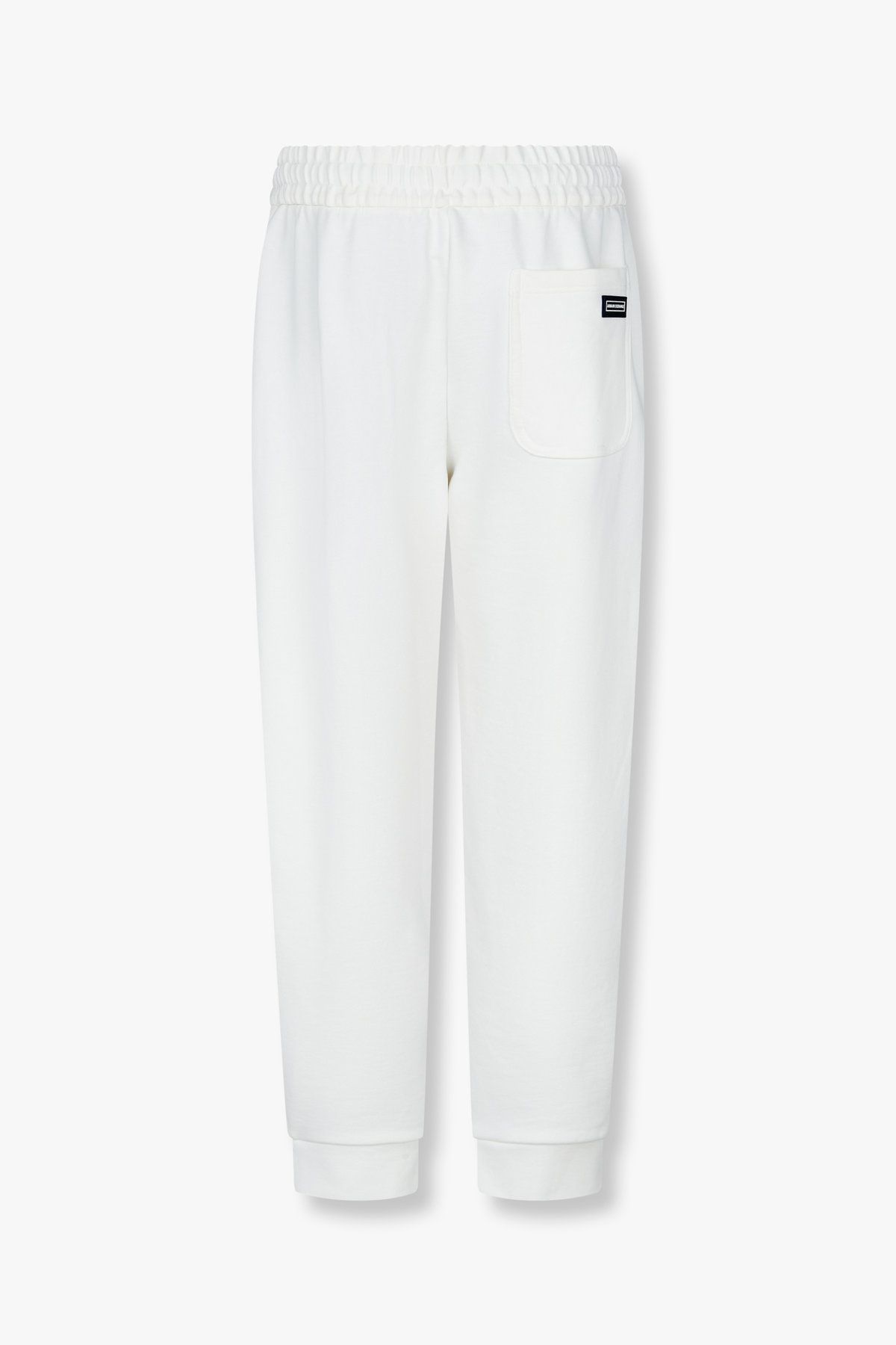 아르마니 익스체인지(ARMANI EXCHANGE) 남성 백 로고 패치 코튼 조거 팬츠_오프 화이트 A415142006