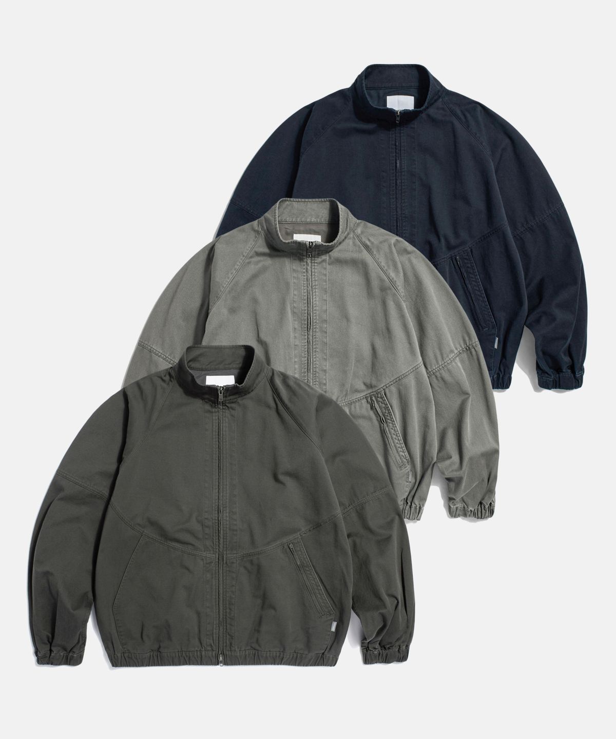 에스피오나지(ESPIONAGE) Washed Track Jacket Navy