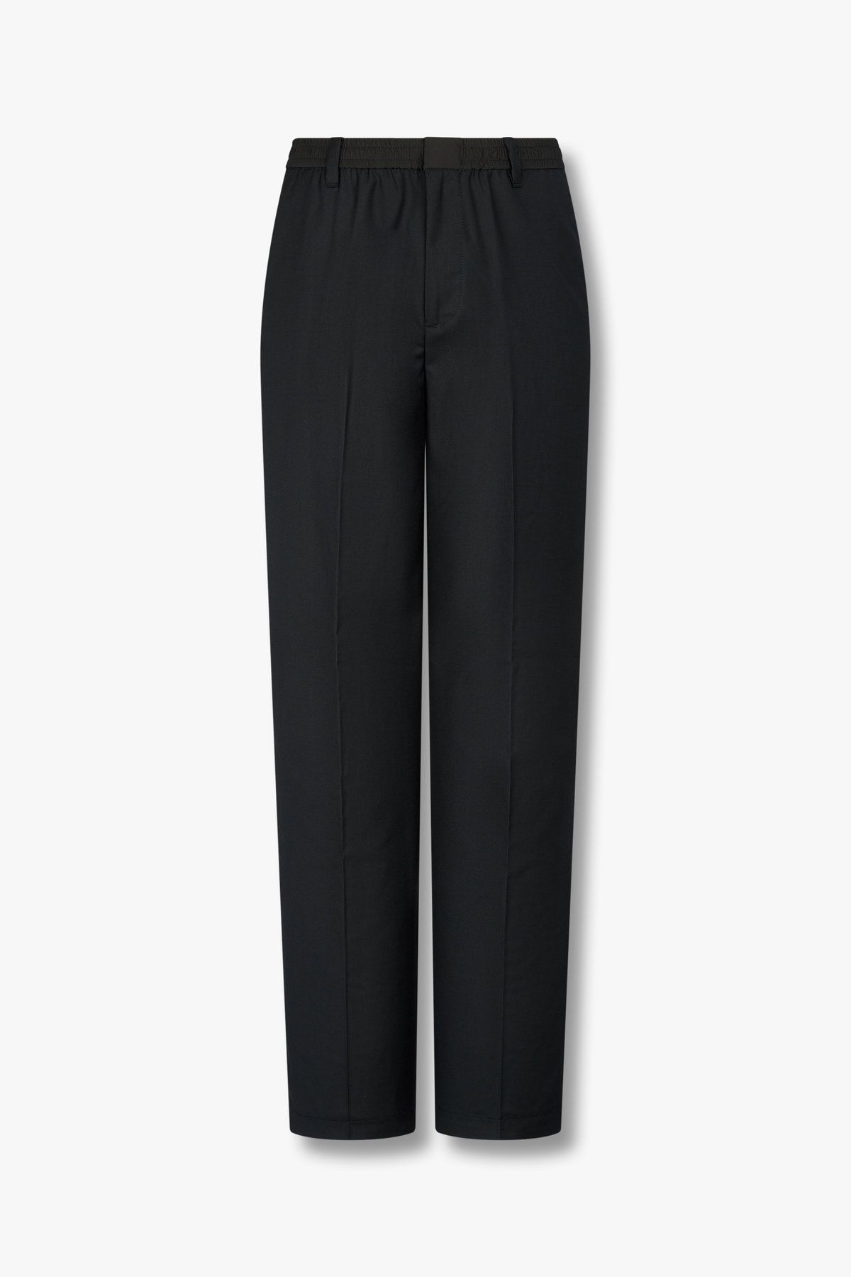 아르마니 익스체인지(ARMANI EXCHANGE) 남성 폴리 블렌드 배색 웨이스트 팬츠_다크 그린 A415142003