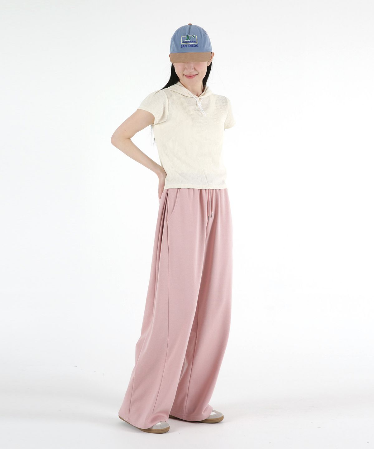 음(UMM) 여자 사이드턱 숏롱 와이드트레이닝팬츠 6COLOR