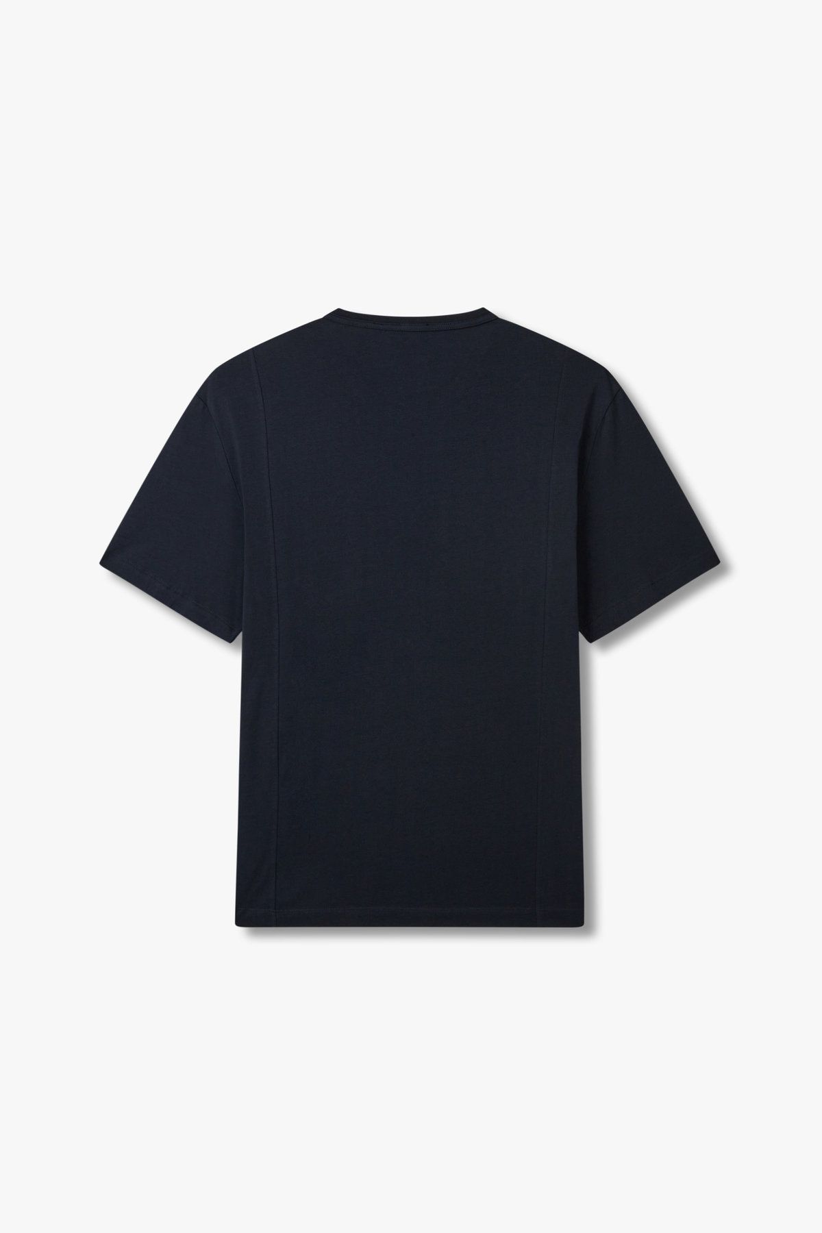 아르마니 익스체인지(ARMANI EXCHANGE) 남성 절개 라인 크루넥  티셔츠_다크 네이비 A415130017