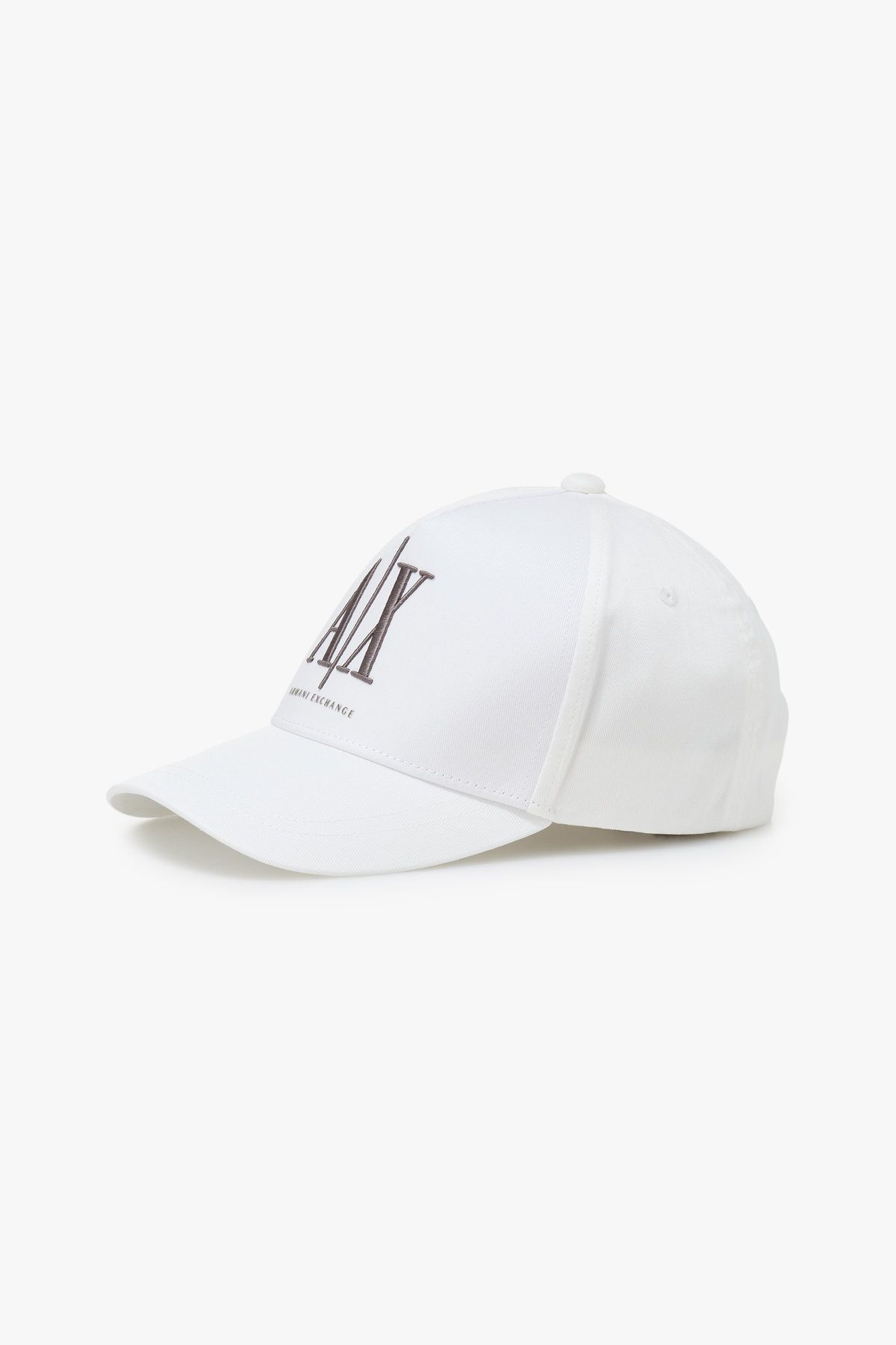 아르마니 익스체인지(ARMANI EXCHANGE) 남성 빅 로고 자수 베이스볼 캡_오프 화이트 A415172002