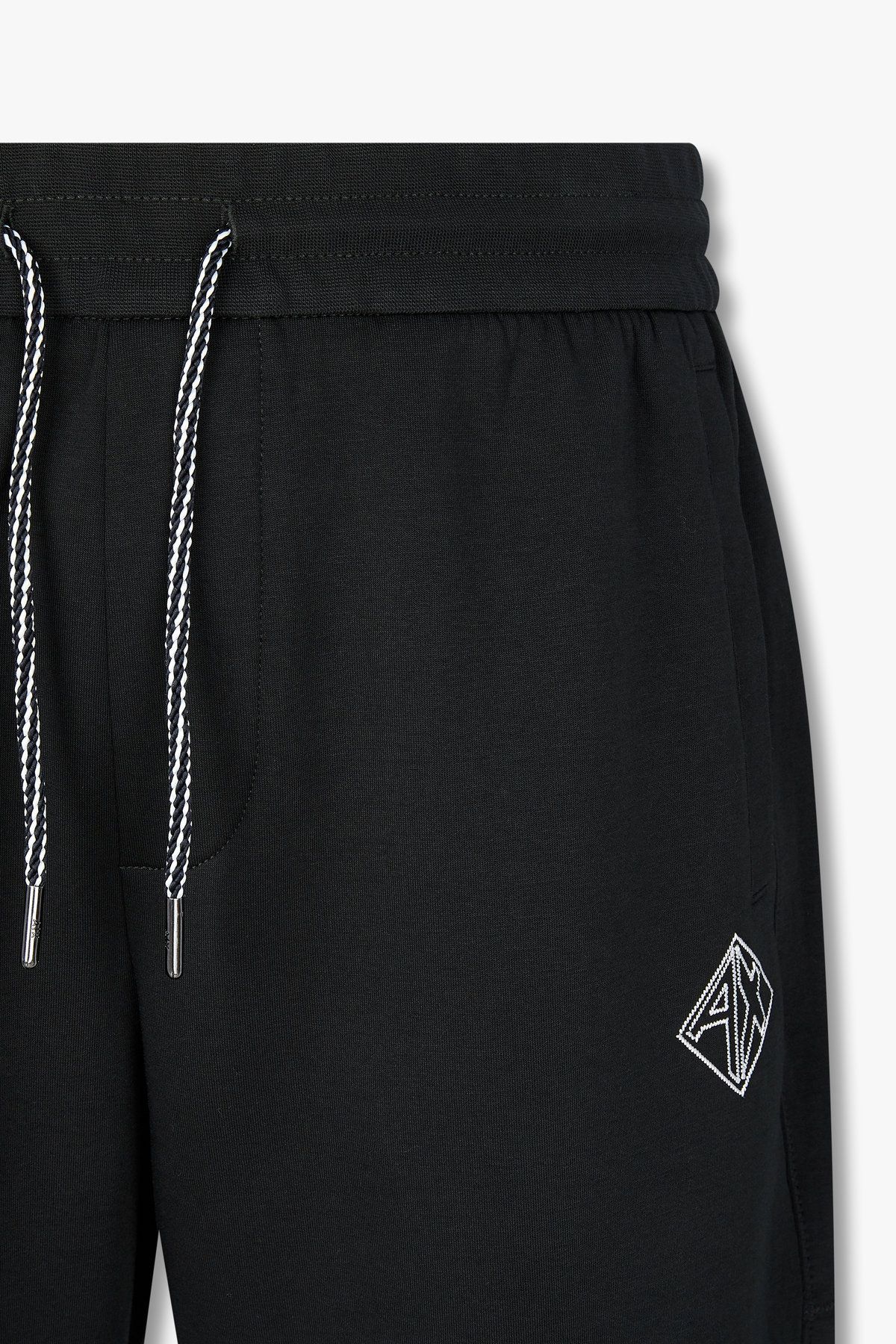 아르마니 익스체인지(ARMANI EXCHANGE) 남성 자수 로고 스트레치 조거 팬츠_다크 그린 A415142005