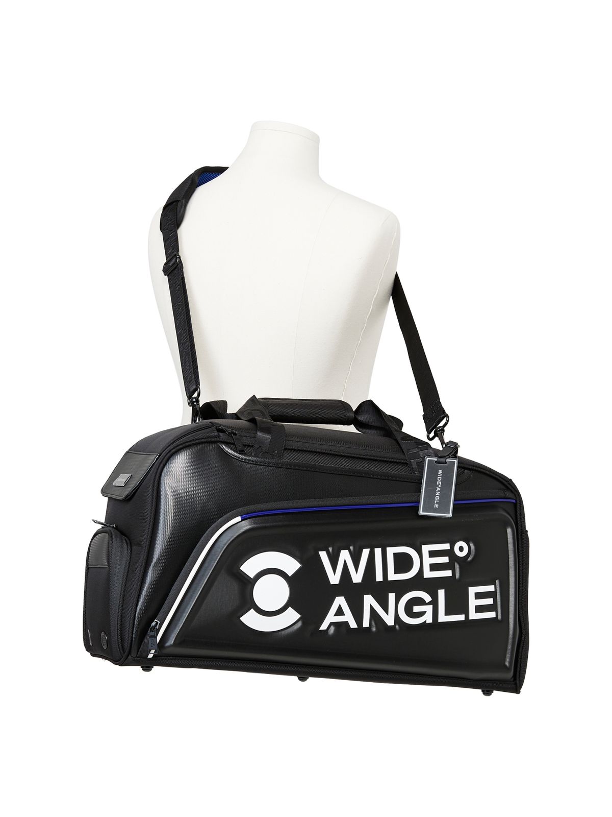 와이드앵글(WIDEANGLE) TO 퍼포먼스 블루 라인 보스턴백(SET)_Black