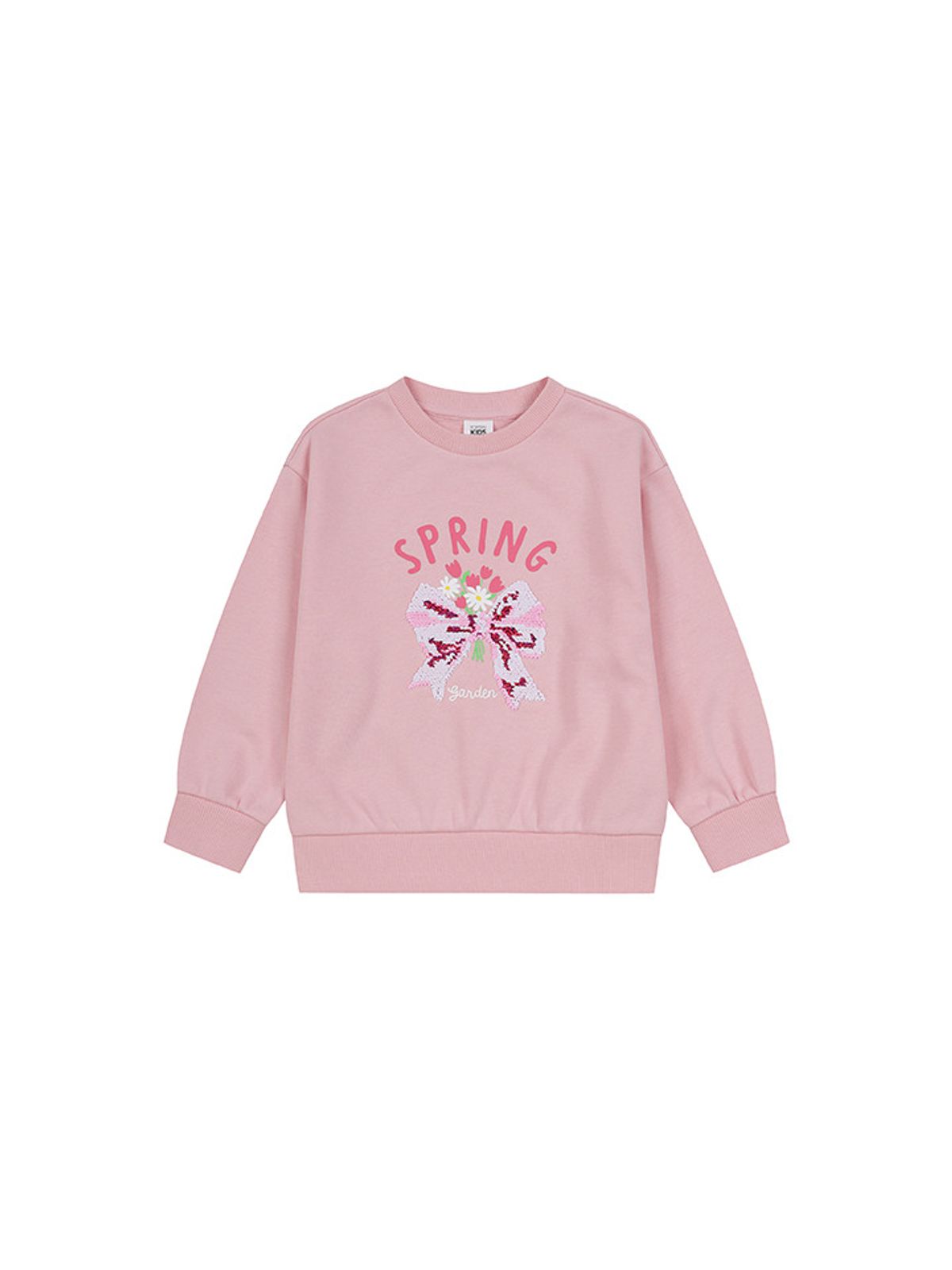 탑텐 키즈(TOPTEN KIDS) 여아) 라이트 테리 더블시퀸 스웨트셔츠_MKF1TR2102