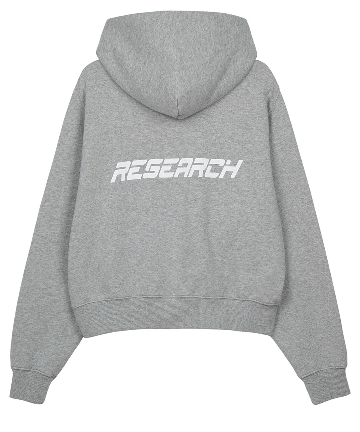 에프디알(FDR) Pigment Washed Denim Applique Hoodie M.Gray