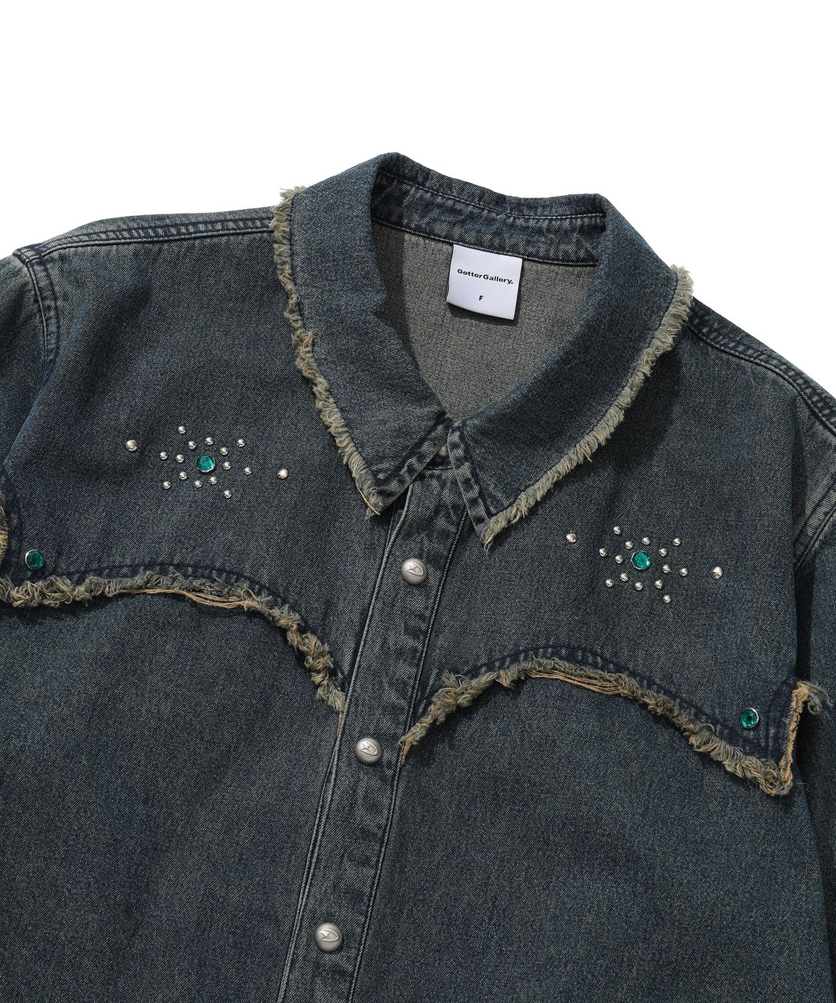 가터갤러리(GOTTER GALLERY) GEM WESTERN DENIM SHIRTS_BL