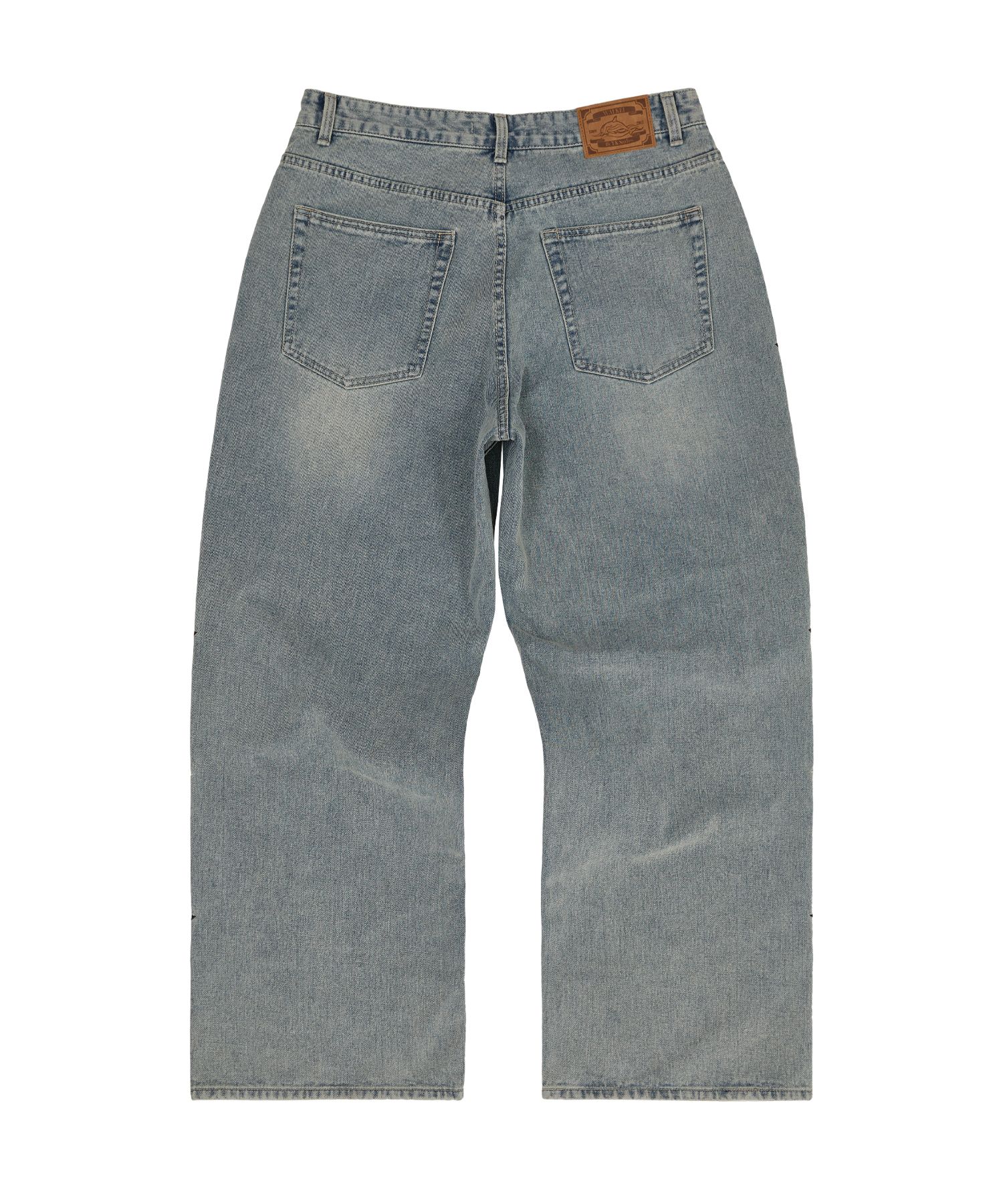 ★Wai Kei★ Star Denim Pants Yellow Washed Light Blue YKBE01 MUSINSA | WAI KEI Star Denim Pants Yellow Washed Light Blue