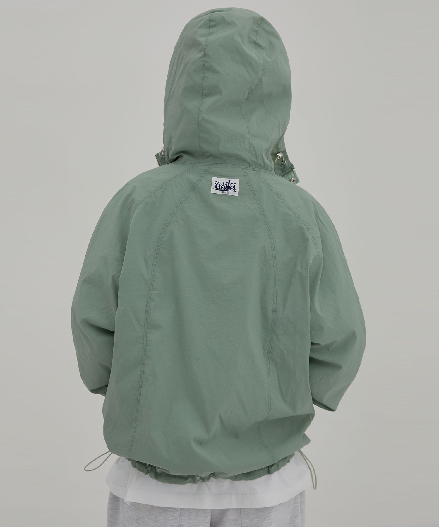 MUSINSA | WAI KEI Reversible Check Windbreaker Mint