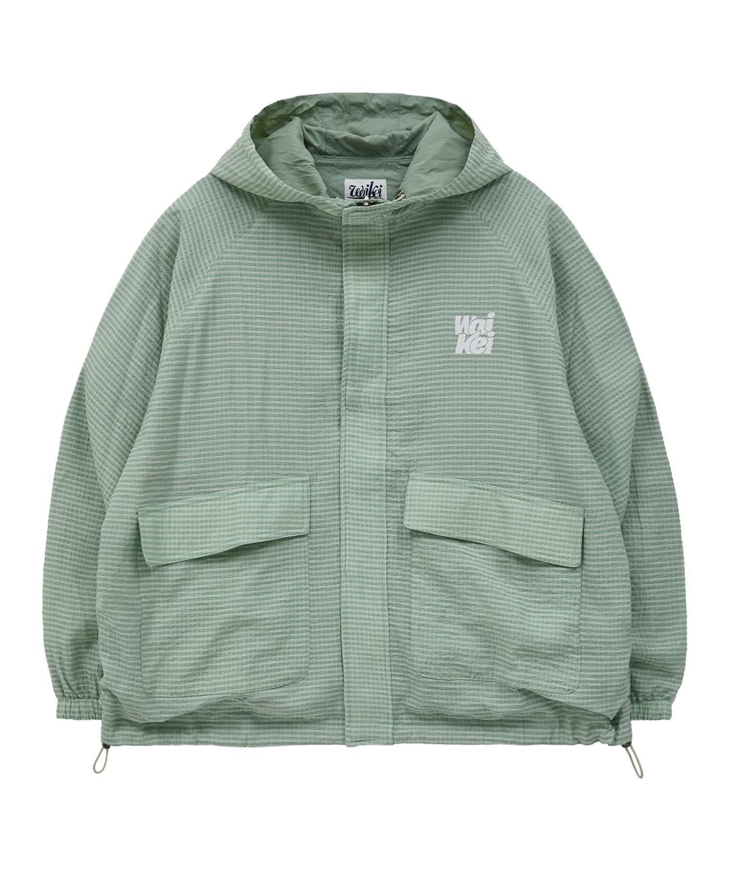MUSINSA | WAI KEI Reversible Check Windbreaker Mint