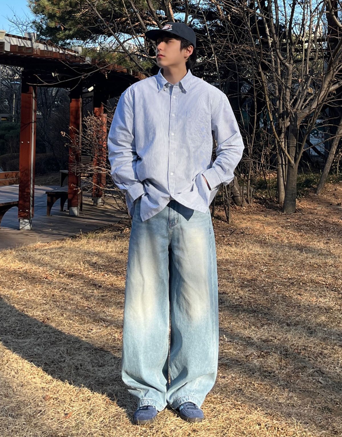 지오다노(GIORDANO) 옥스포드 오버사이즈 셔츠 045503 [4color]