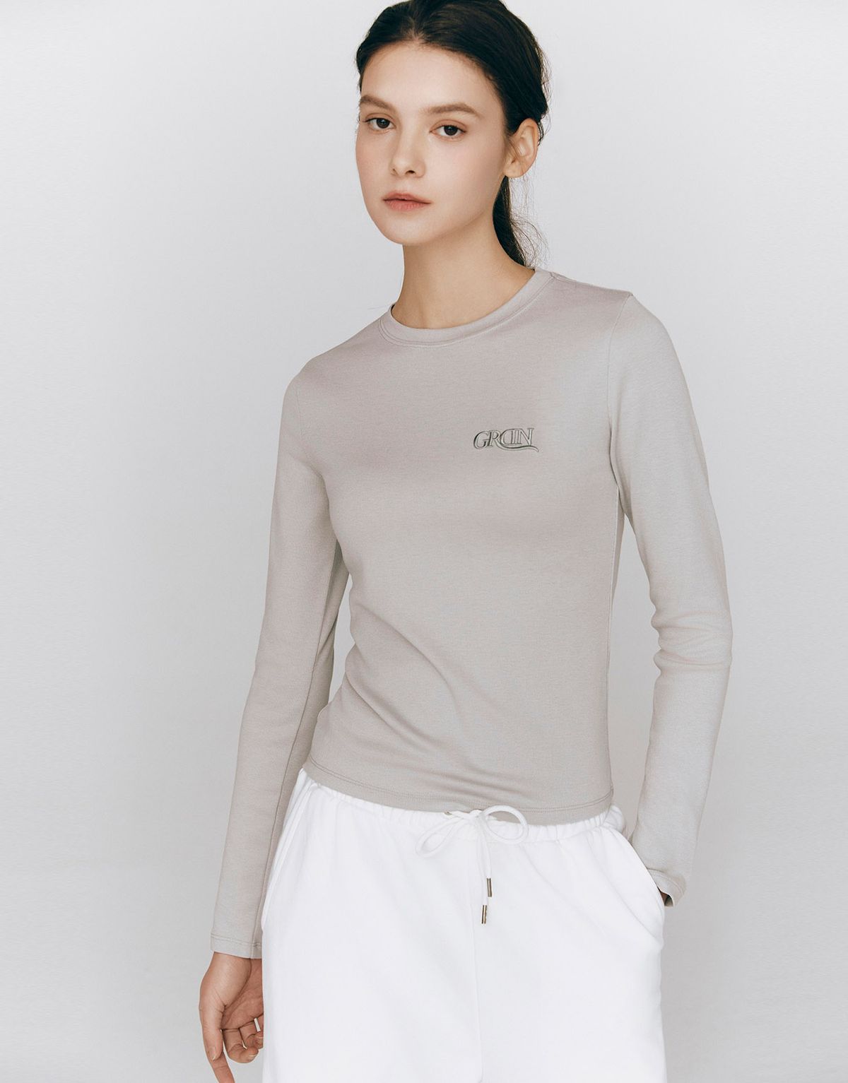 지오다노(GIORDANO) 라운드넥 골지 티셔츠 325505 [3color]
