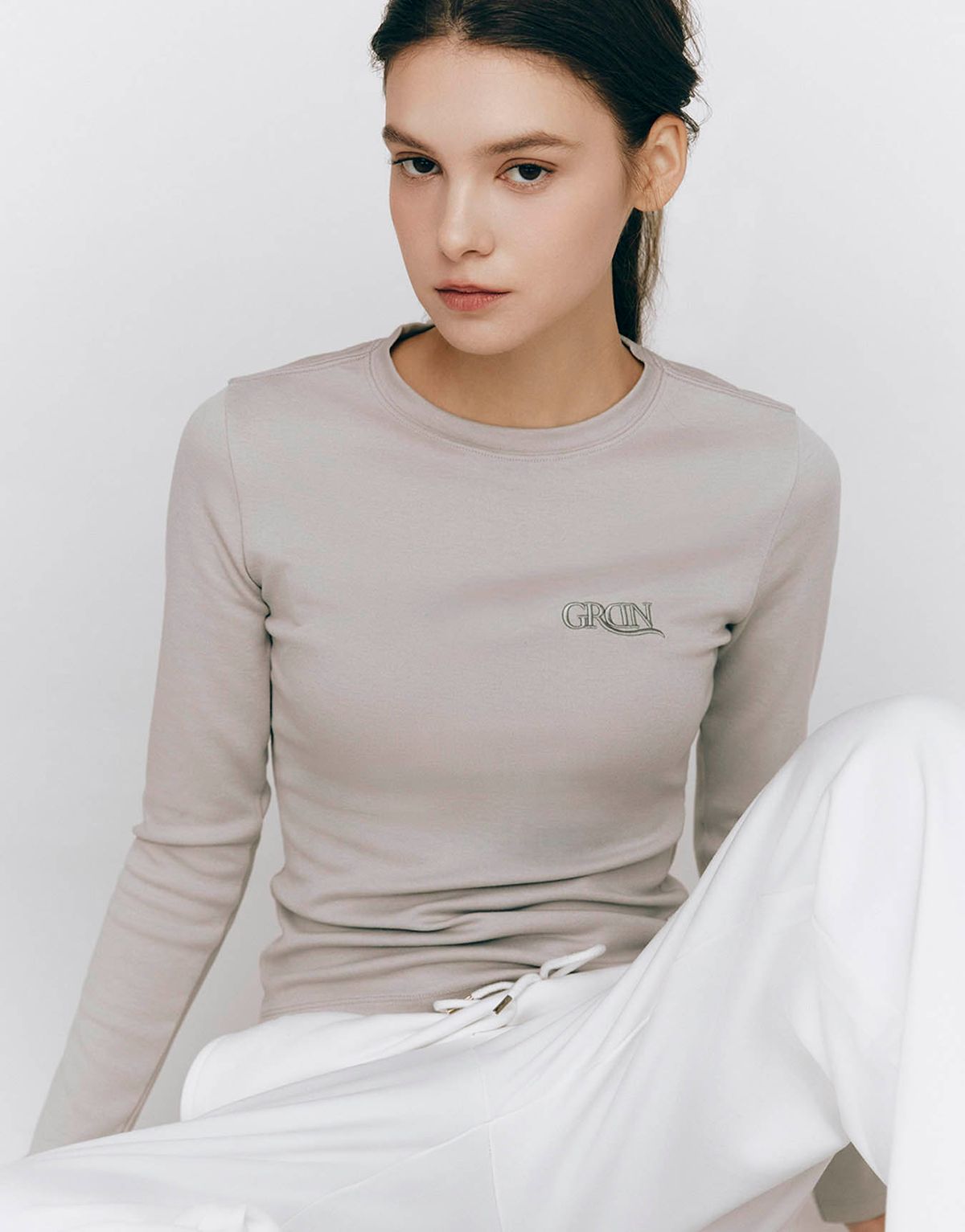 지오다노(GIORDANO) 라운드넥 골지 티셔츠 325505 [3color]