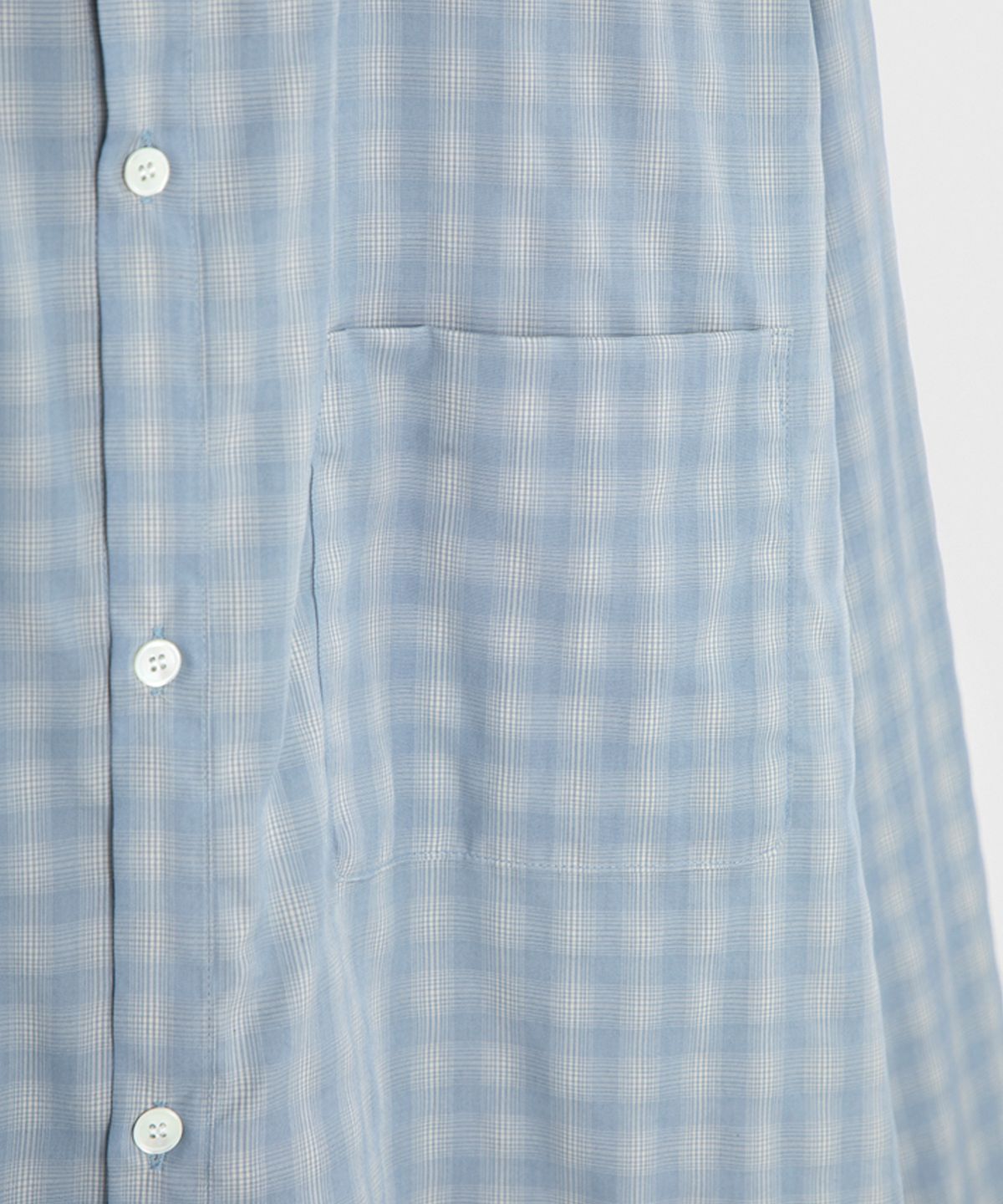 벌스데이수트(BIRTHDAYSUIT) BIG CHECK SHIRT (BLUE)