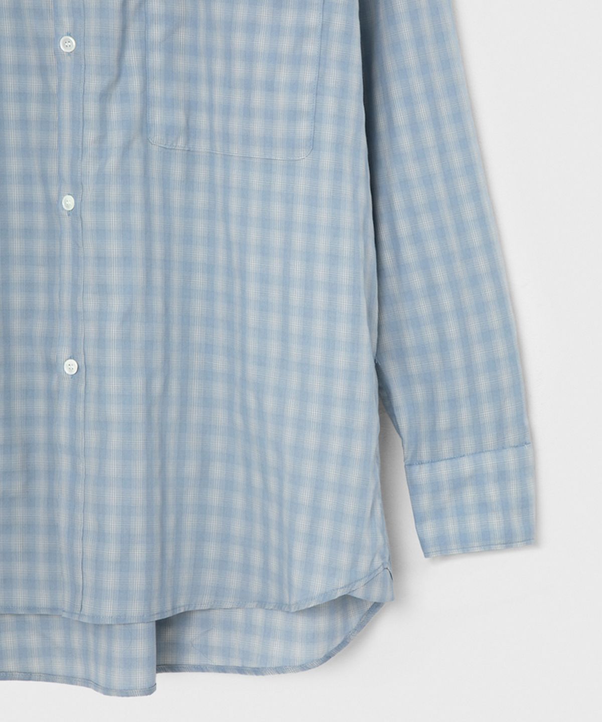 벌스데이수트(BIRTHDAYSUIT) BIG CHECK SHIRT (BLUE)