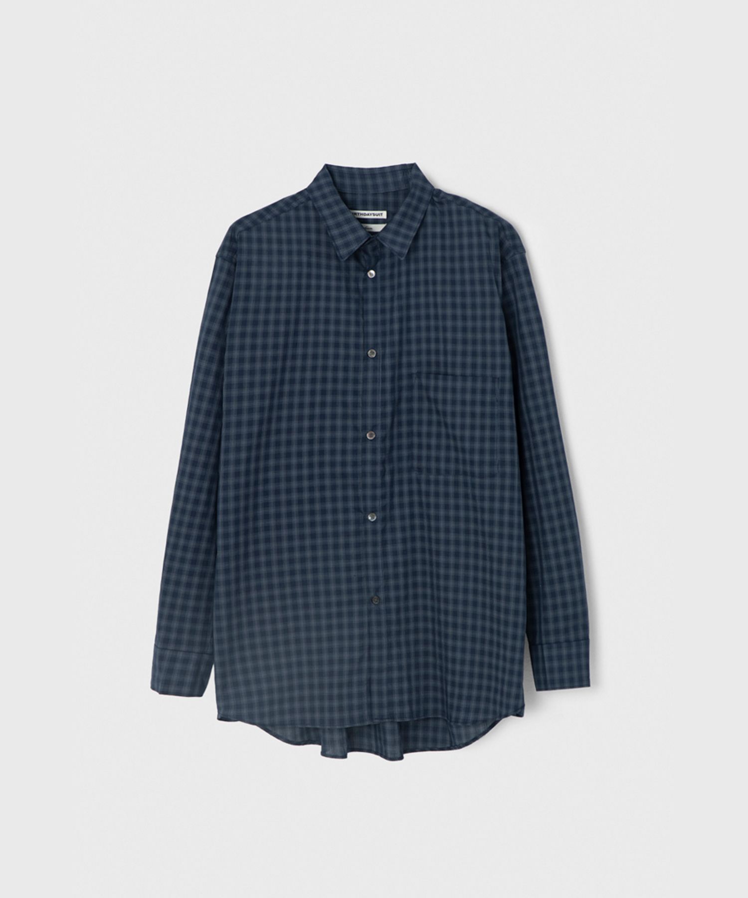 MUSINSA公式 | BIRTHDAYSUIT BIG CHECK SHIRT (NAVY)