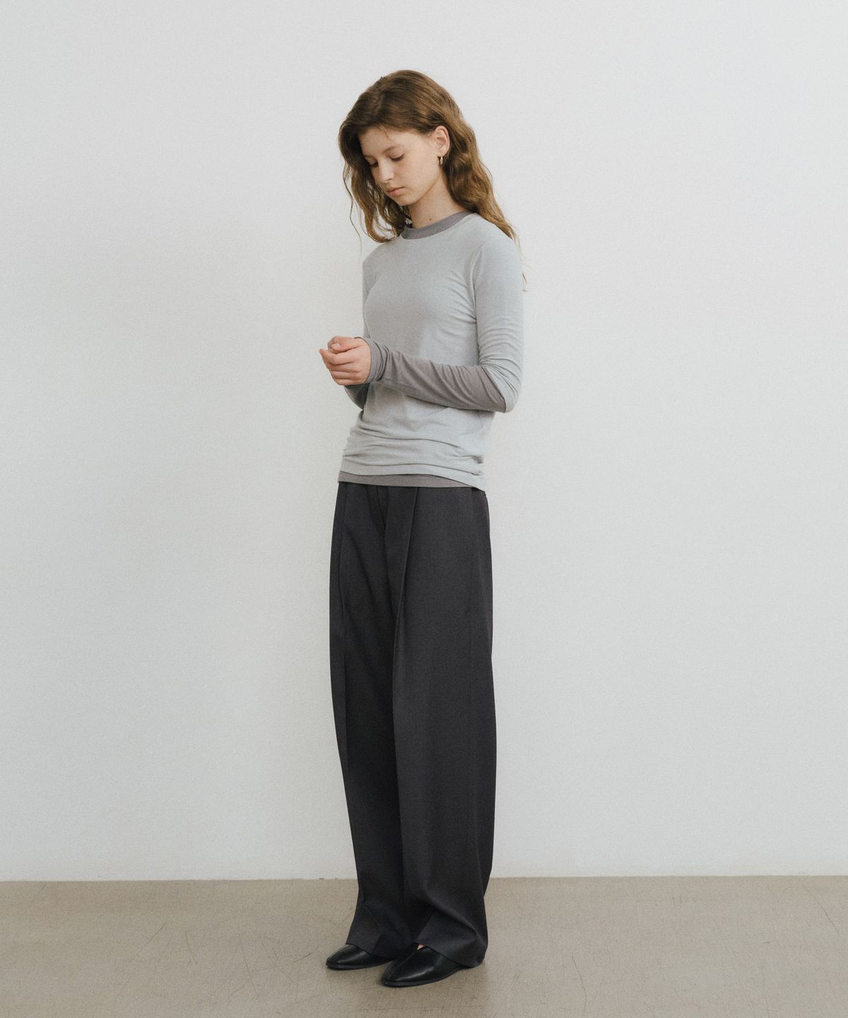 유라고(URAGO) Layered tencel t-shirt