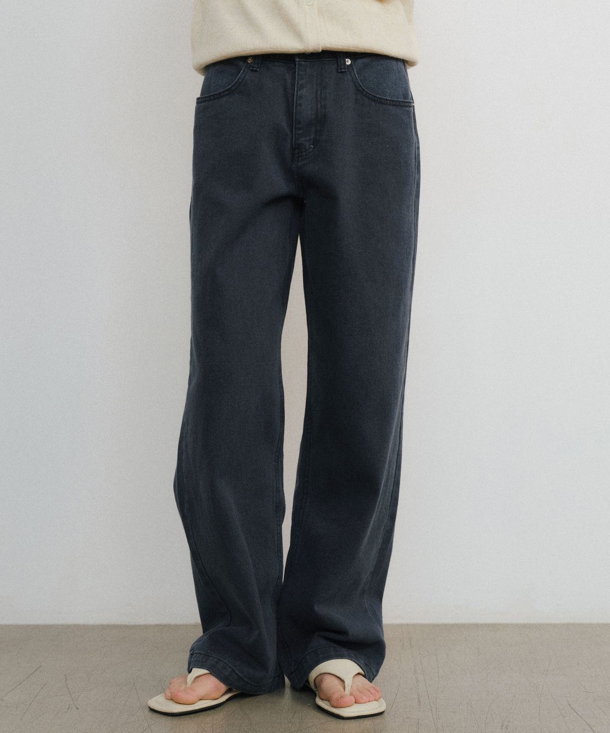 유라고(URAGO) Color dyeing wide denim