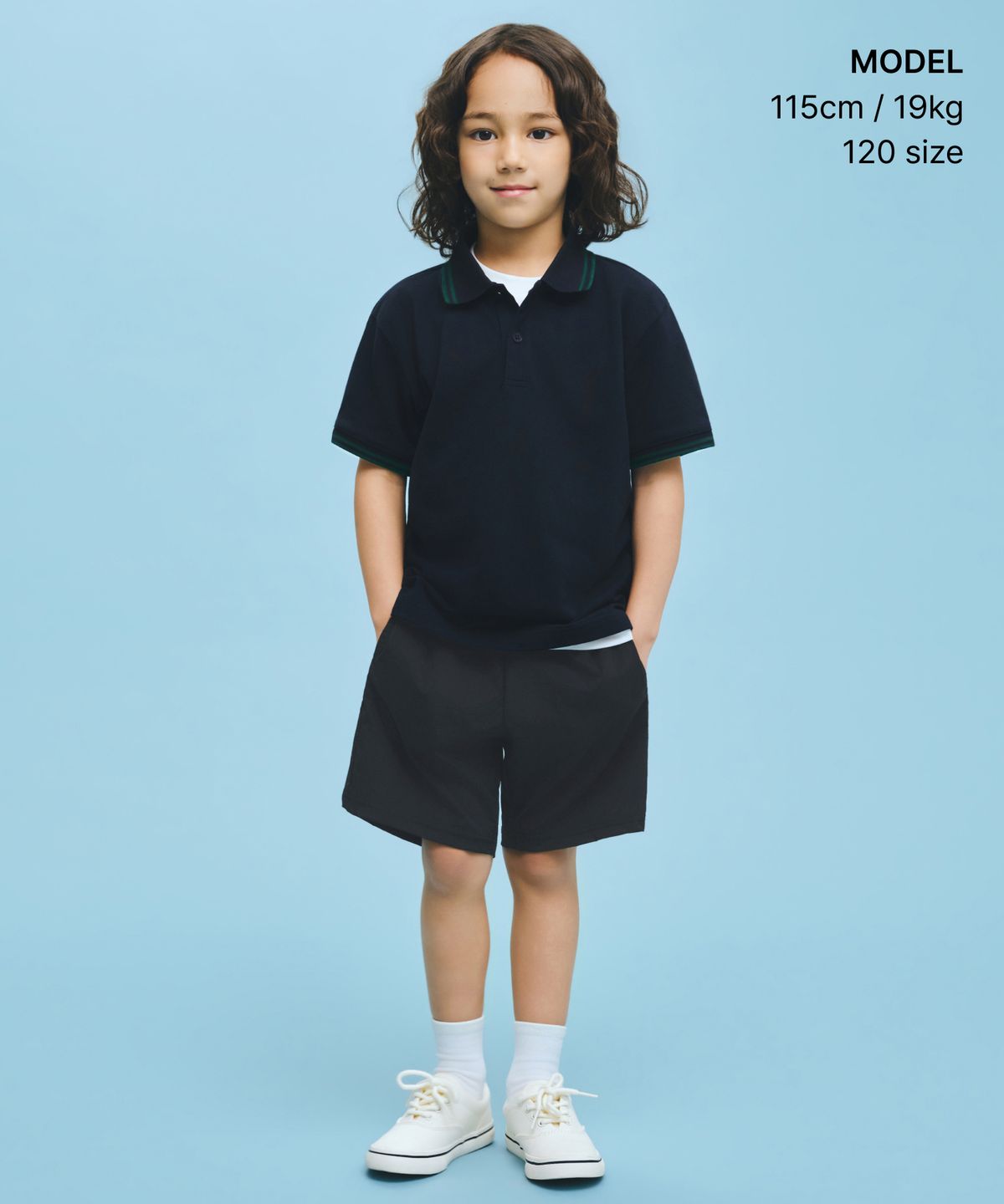무신사 스탠다드 키즈(MUSINSA STANDARD KIDS) 쿨 터치 밴딩 쇼츠 [블랙]