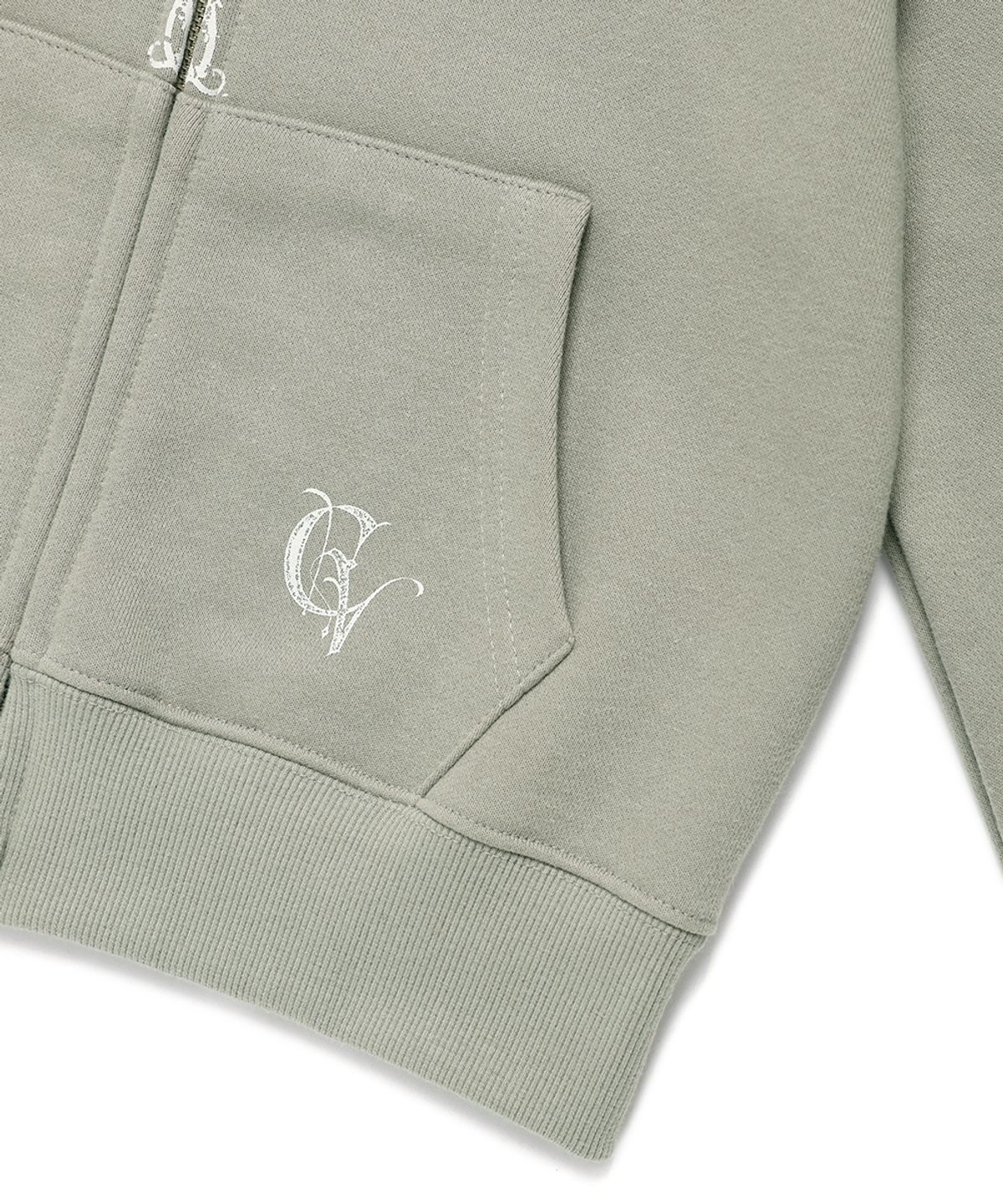 카비시(CAVISH) W STEM ZIP UP HOODIE KHAKI(CV2FSFM402A)