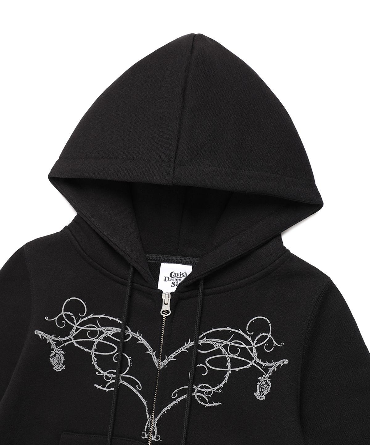 카비시(CAVISH) W STEM ZIP UP HOODIE BLACK(CV2FSFM402A)