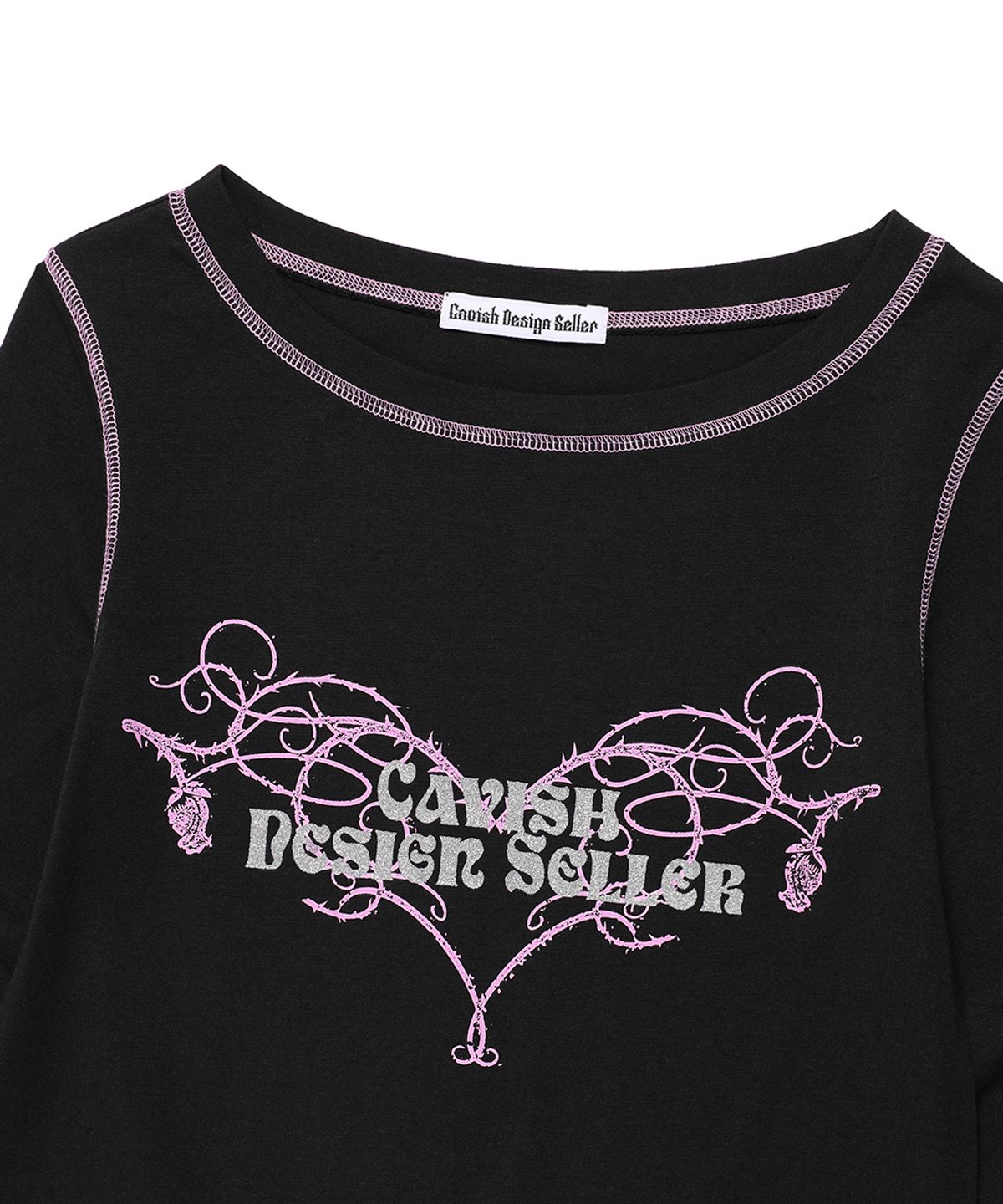 카비시(CAVISH) W STEM LS TEE BLACK(CV2FSFT553A)