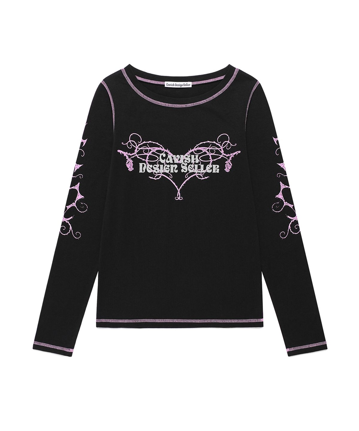 카비시(CAVISH) W STEM LS TEE BLACK(CV2FSFT553A)