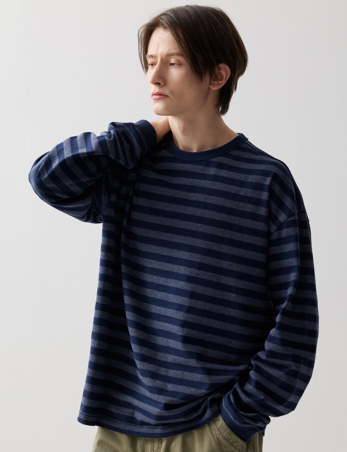네이머클로딩(NAMERCLOTHING) ORDINARY STRIPE LONGSLEEVE NAVY