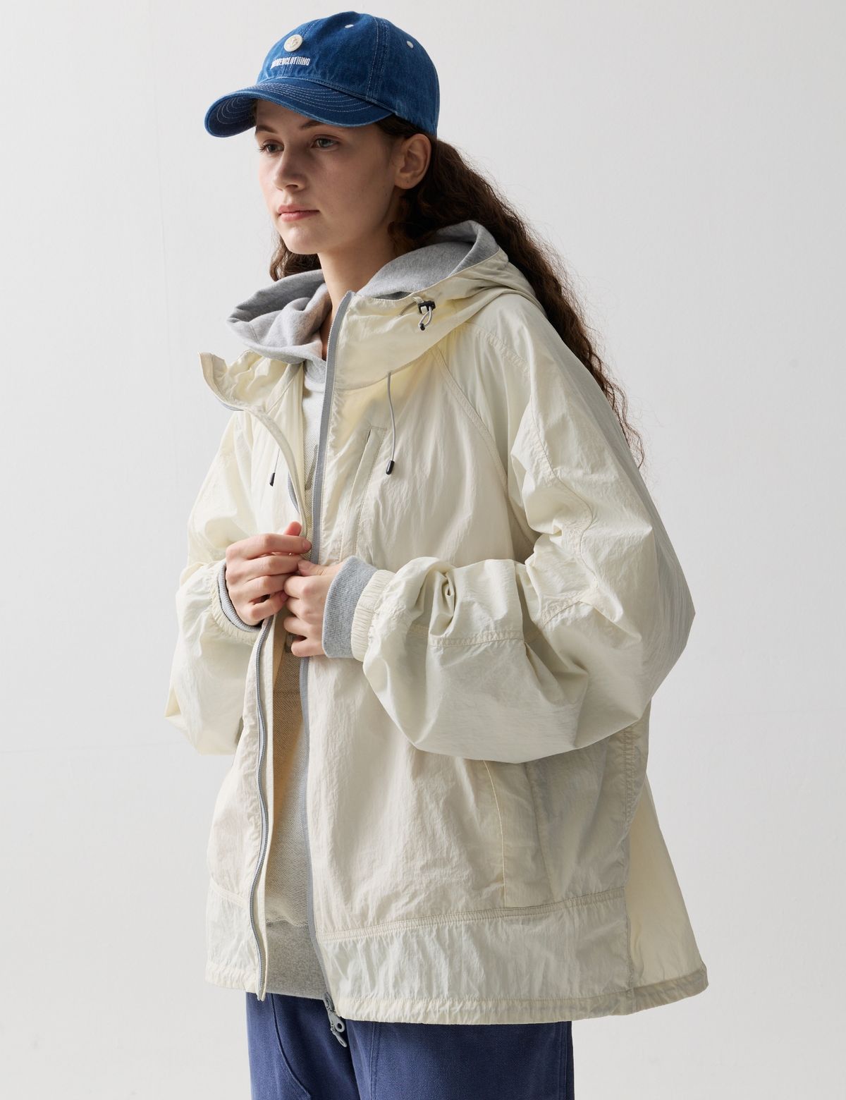 네이머클로딩(NAMERCLOTHING) BREEZE WIND JACKET CREAM