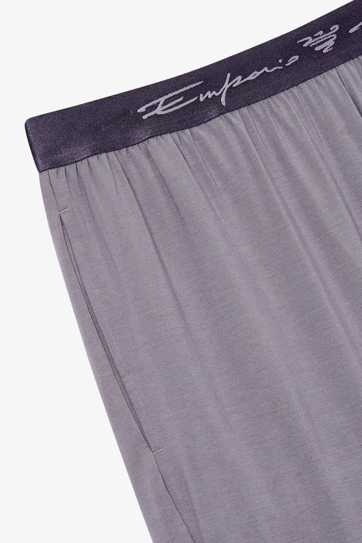 엠포리오 아르마니 언더웨어(EMPORIO ARMANI UNDERWEAR) 남성 로고 자수 밴딩 스트레치 쇼츠_라이트 퍼플 0815131005