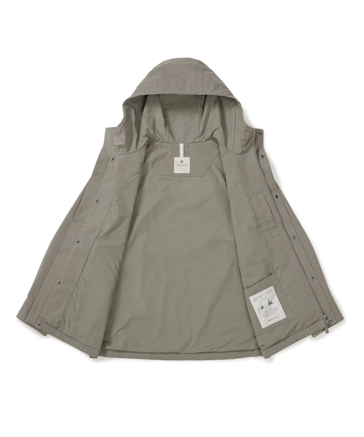 스노우피크 어패럴(SNOWPEAK APPAREL) 워크 자켓 (S25ZMDJK12) Khaki Gray