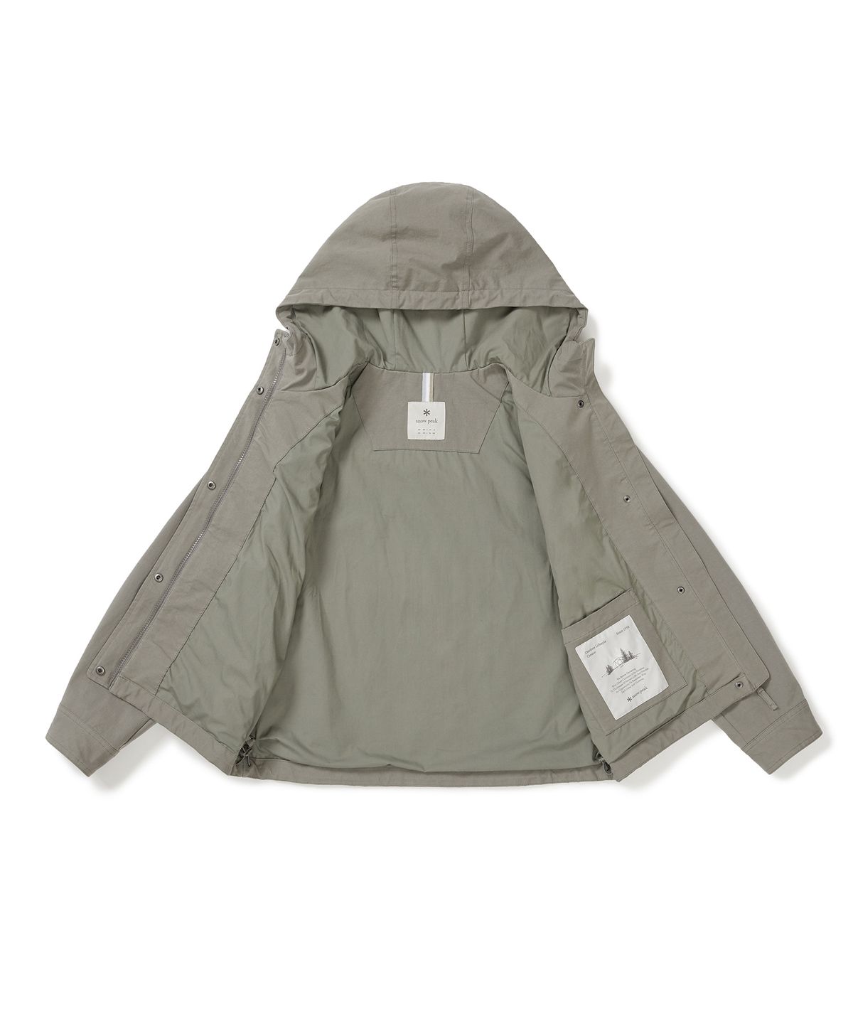 스노우피크 어패럴(SNOWPEAK APPAREL) 워크 여성 자켓 (S25ZWDJK13) Khaki Gray