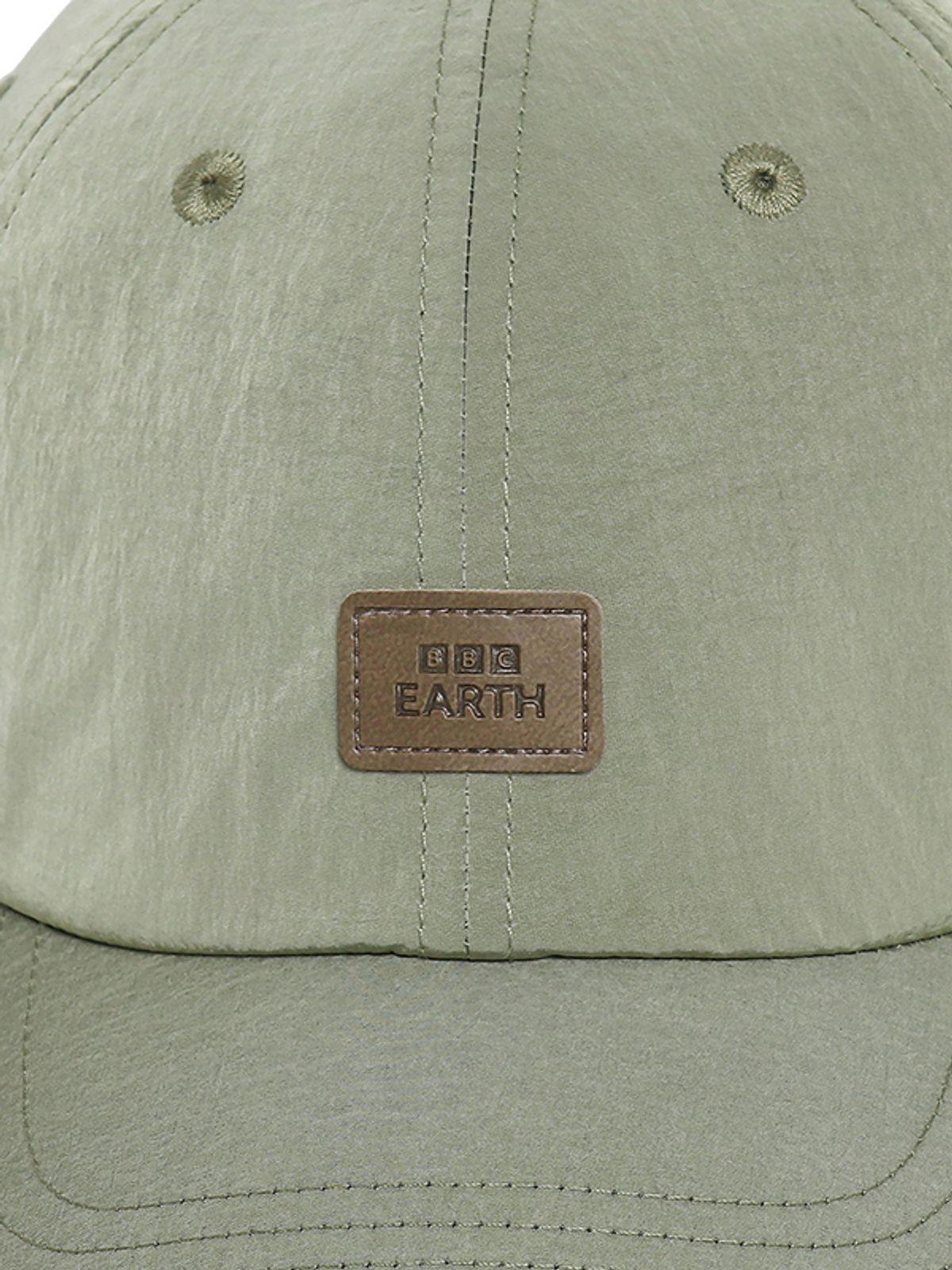 비비씨 어스(BBC EARTH) 가죽 로고 볼캡_Ash Khaki