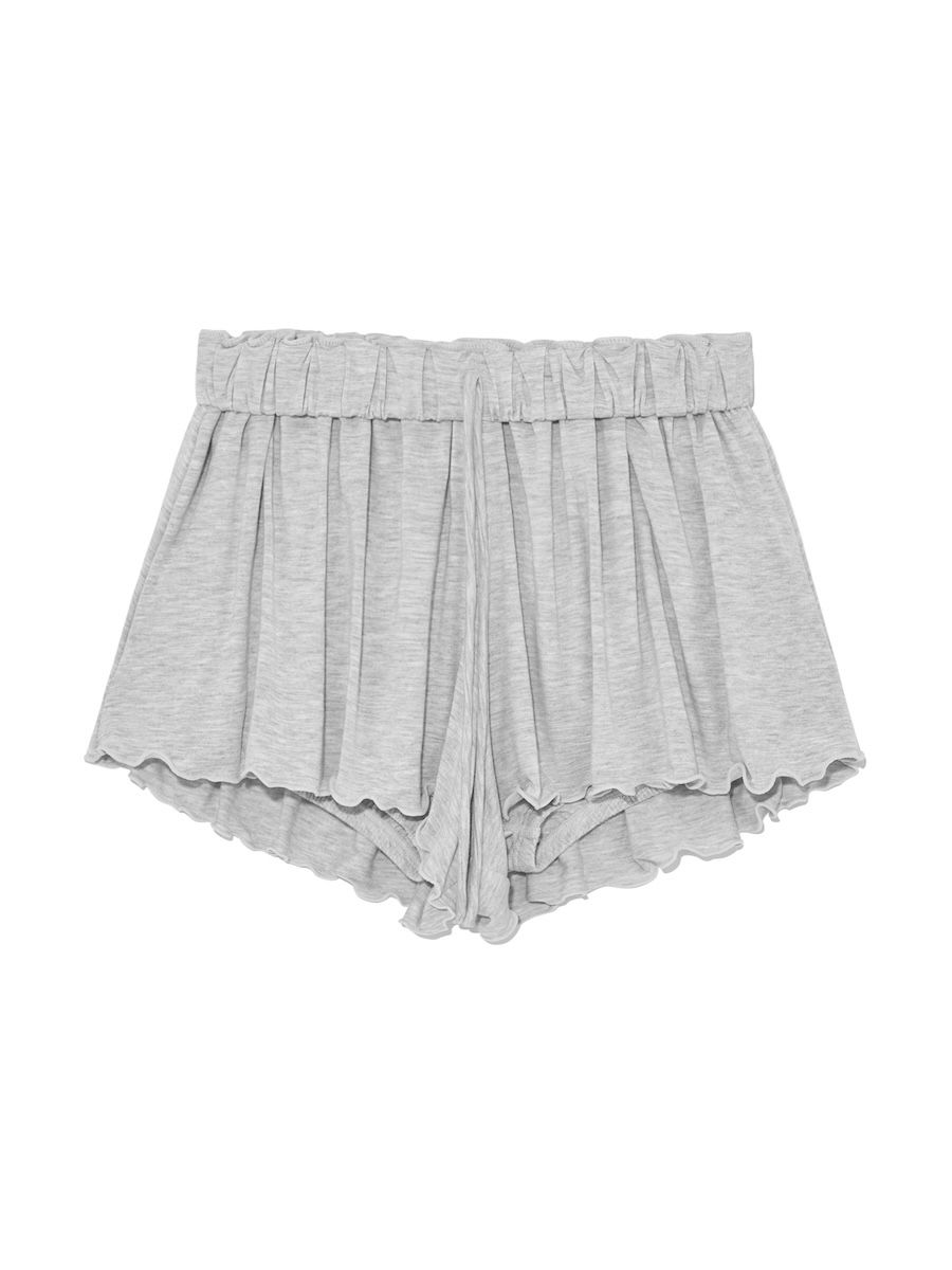 ★2025SS新作★glowny★TWIRL FLARE SHORTS MUSINSA公式 | GLOWNY TWIRL FLARE SHORTS (WHITE MELANGE)