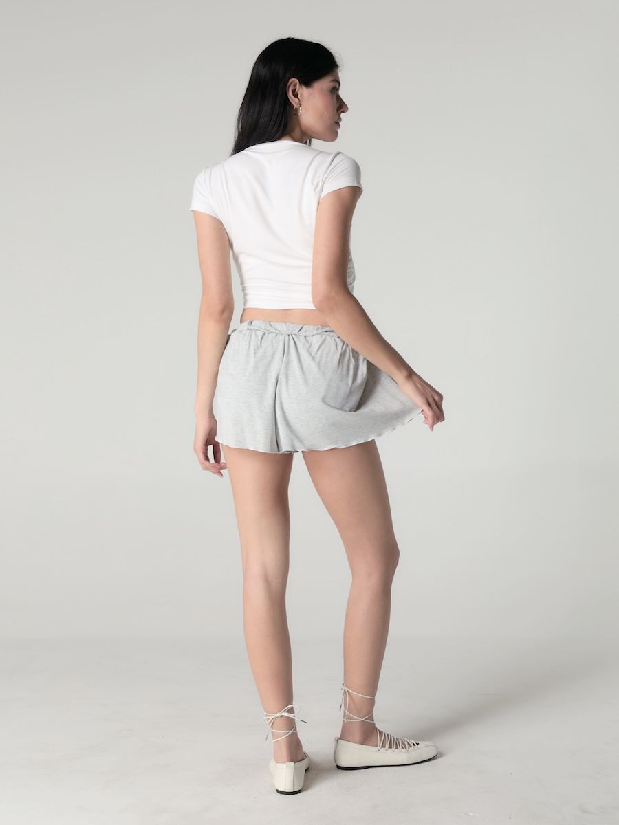 ★2025SS新作★glowny★TWIRL FLARE SHORTS MUSINSA | GLOWNY TWIRL FLARE SHORTS (BABY BLUE)