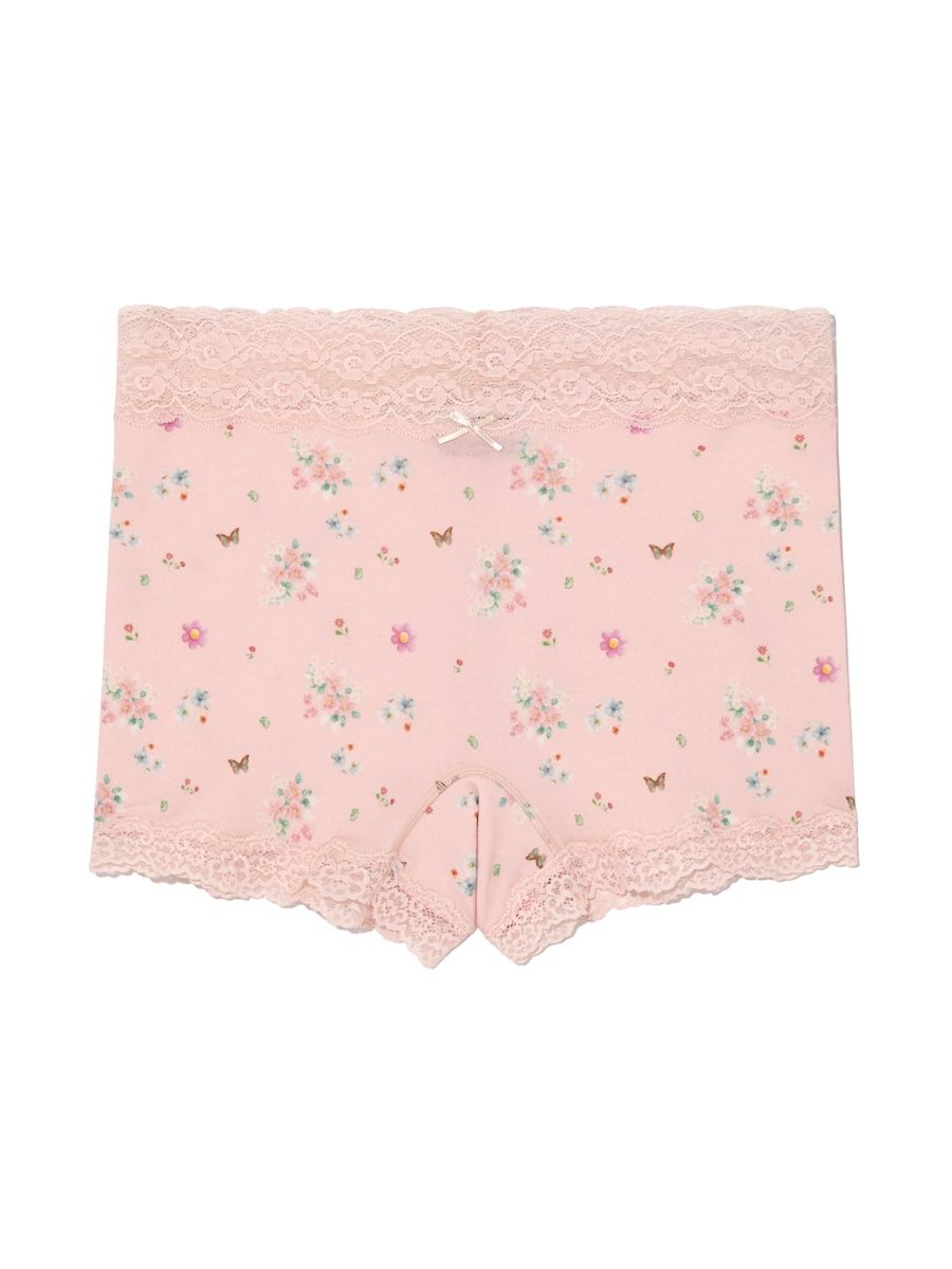 ◆GLOWNY◆ ALLURE LACE BOYSHORTS PINK BOUQUET GY25LWPT007PK MUSINSA | GLOWNY ALLURE LACE BOYSHORTS (PINK BOUQUET)