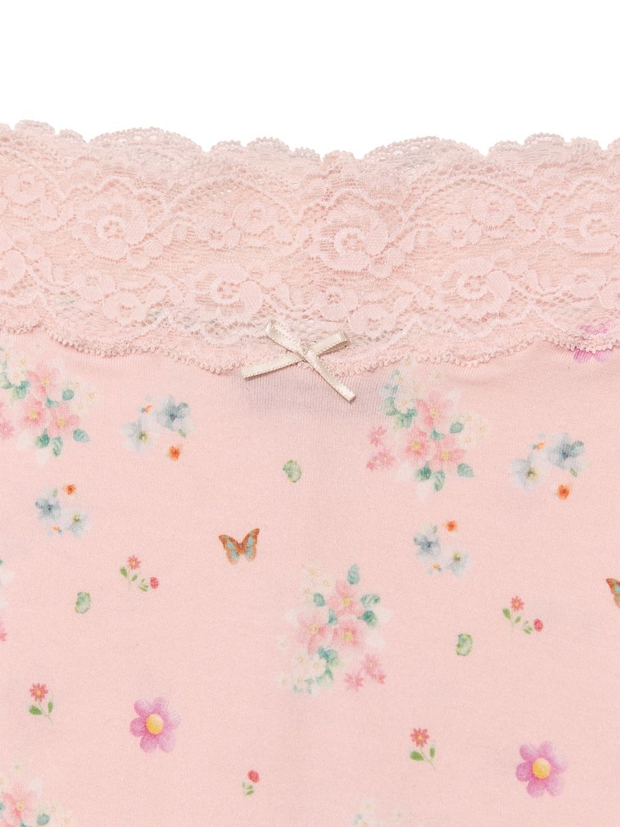 ◆GLOWNY◆ ALLURE LACE BOYSHORTS PINK BOUQUET GY25LWPT007PK ALLURE LACE BOYSHORTS (PINK BOUQUET) - GLOWNY