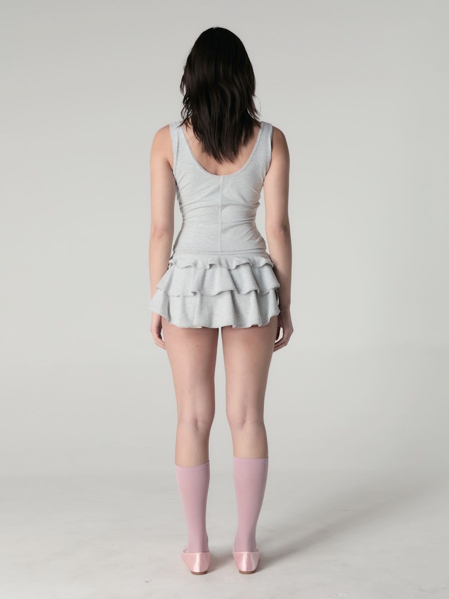 [GLOWNY] PICOT FRILL MINI SKIRT ★大人気★ MUSINSA | GLOWNY PICOT FRILL MINI SKIRT (WHITE MELANGE)