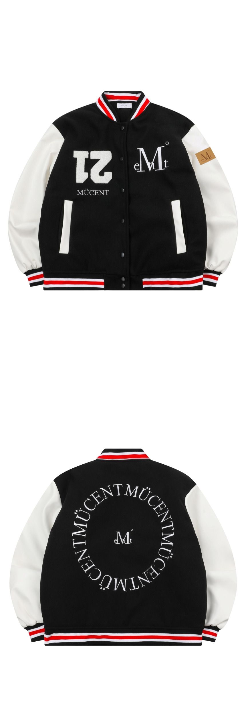 MUSINSA | MUCENT Tiverton Signature Varsity Jacket (Unisex)