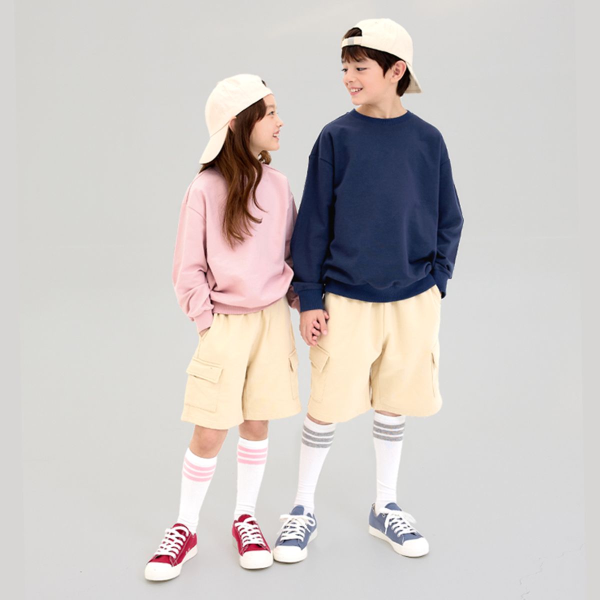 유니프랜드(UNIFRIEND) 니삭스 양말(WH+BK/PK/MEL) 3종 PACK