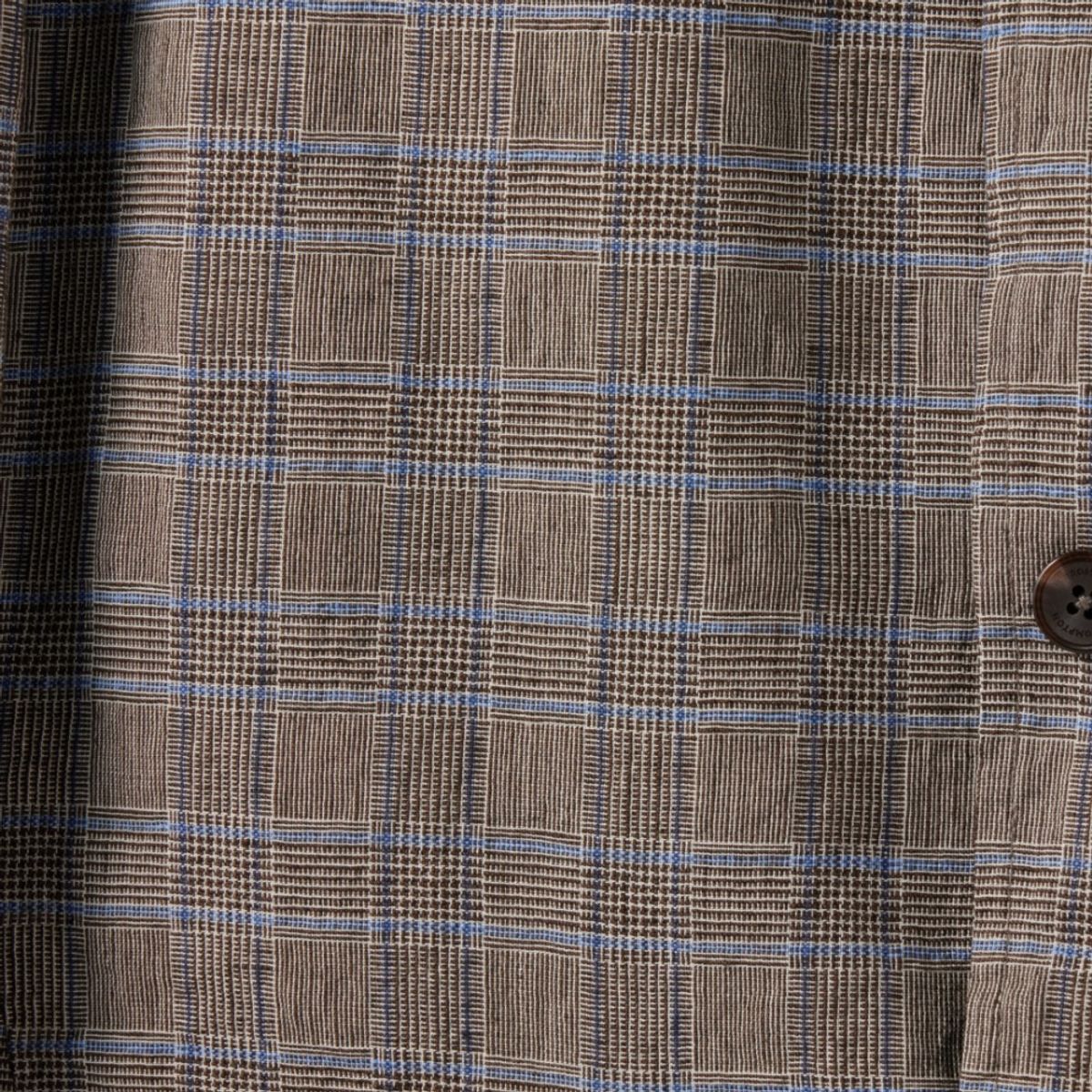 브롬톤 런던(BROMPTON LONDON) RIDING CHEQUERED JACKET - GREY (P252MJK482)