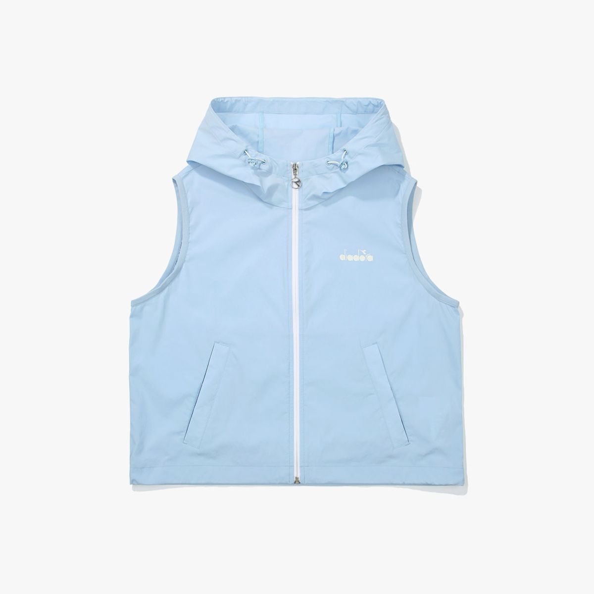 디아도라(diadora) 쿨웨이브 후드 베스트 우먼 BLUE