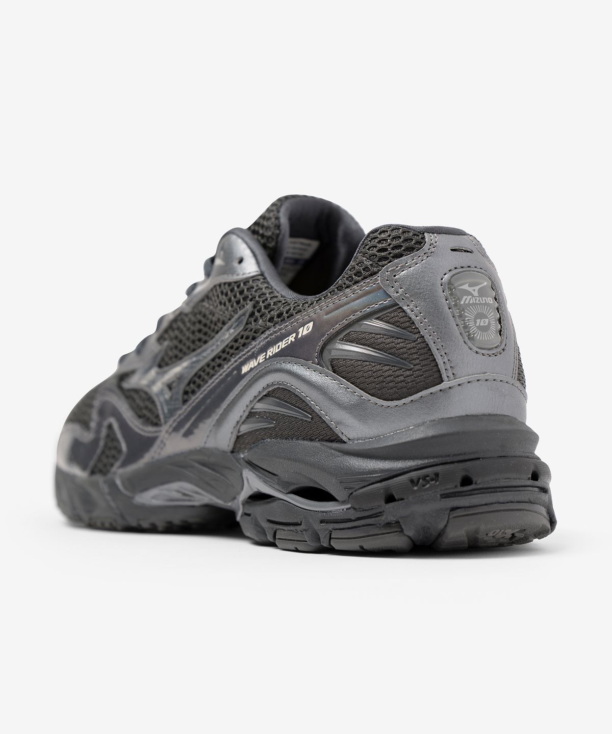 미즈노(MIZUNO) (공용) 웨이브 라이더 10 - 블랙 샌드:블랙 샌드:메탈릭 그레이 / D1GA243108