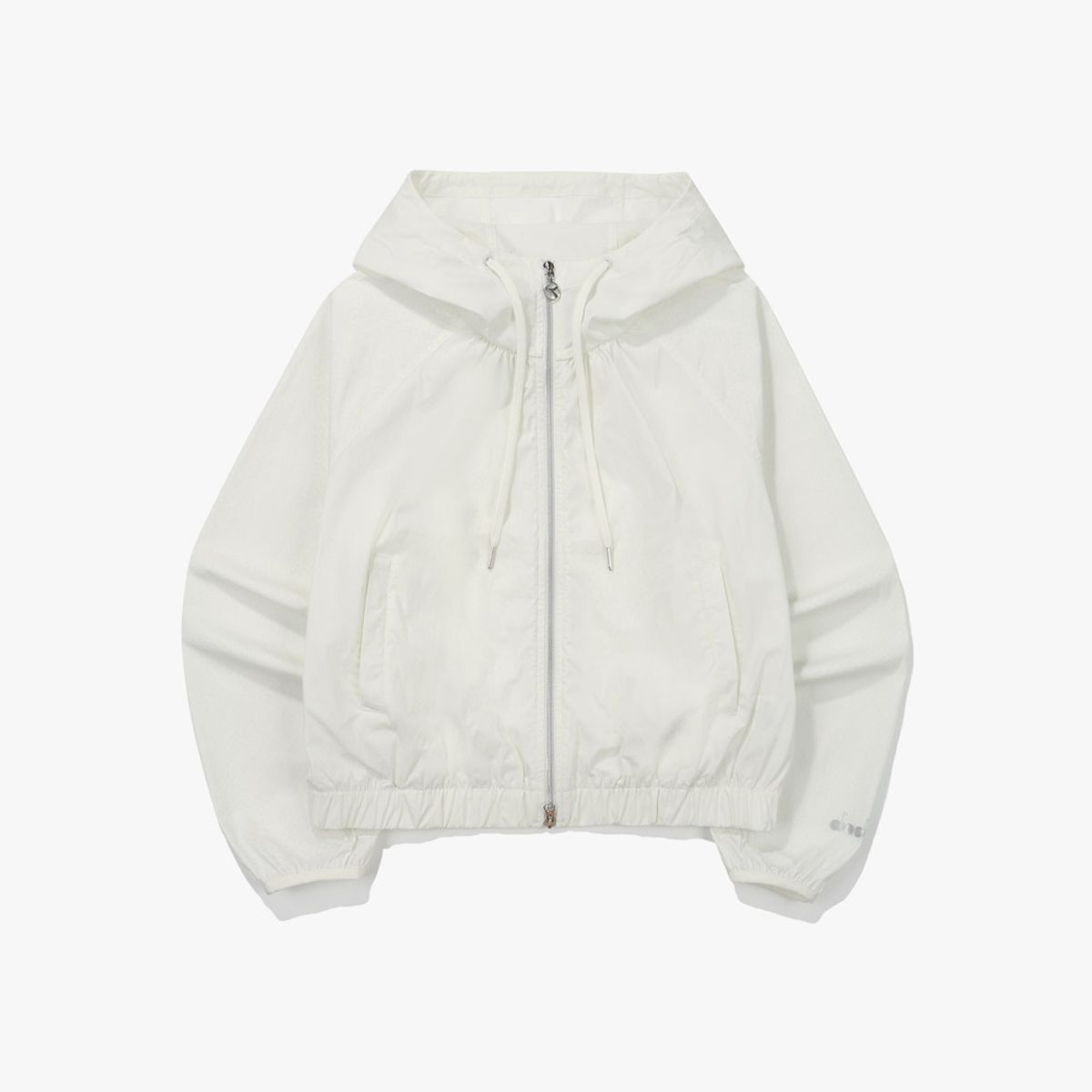 디아도라(diadora) 쿨웨이브 펀칭 후드 자켓 우먼 OFF WHITE