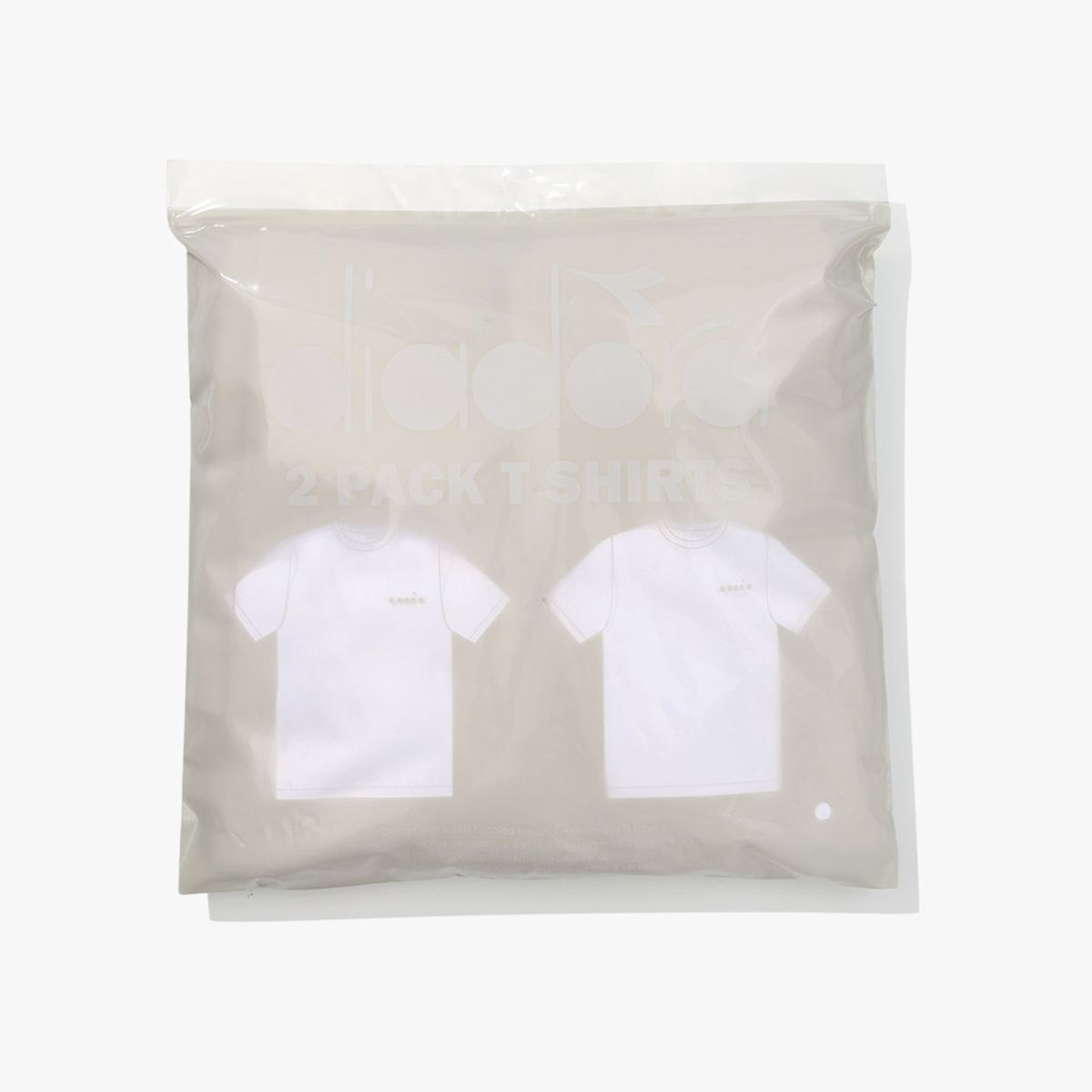 디아도라(diadora) 2PACK 베이직 반팔 티셔츠 OFF WHITE