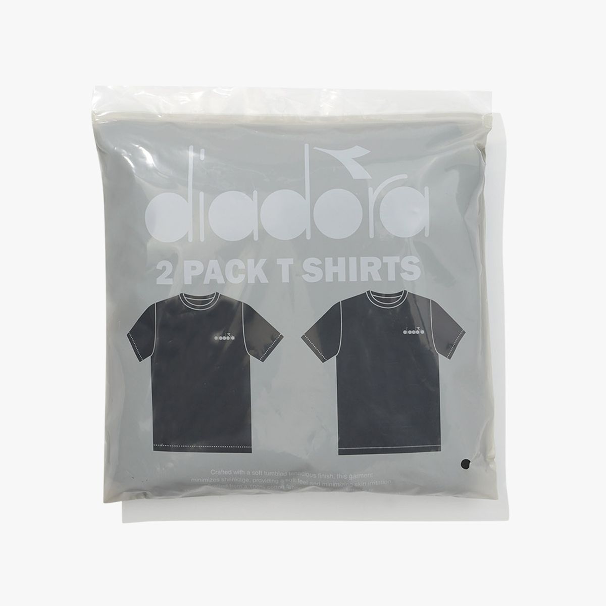 디아도라(diadora) 2PACK 베이직 반팔 티셔츠 BLACK